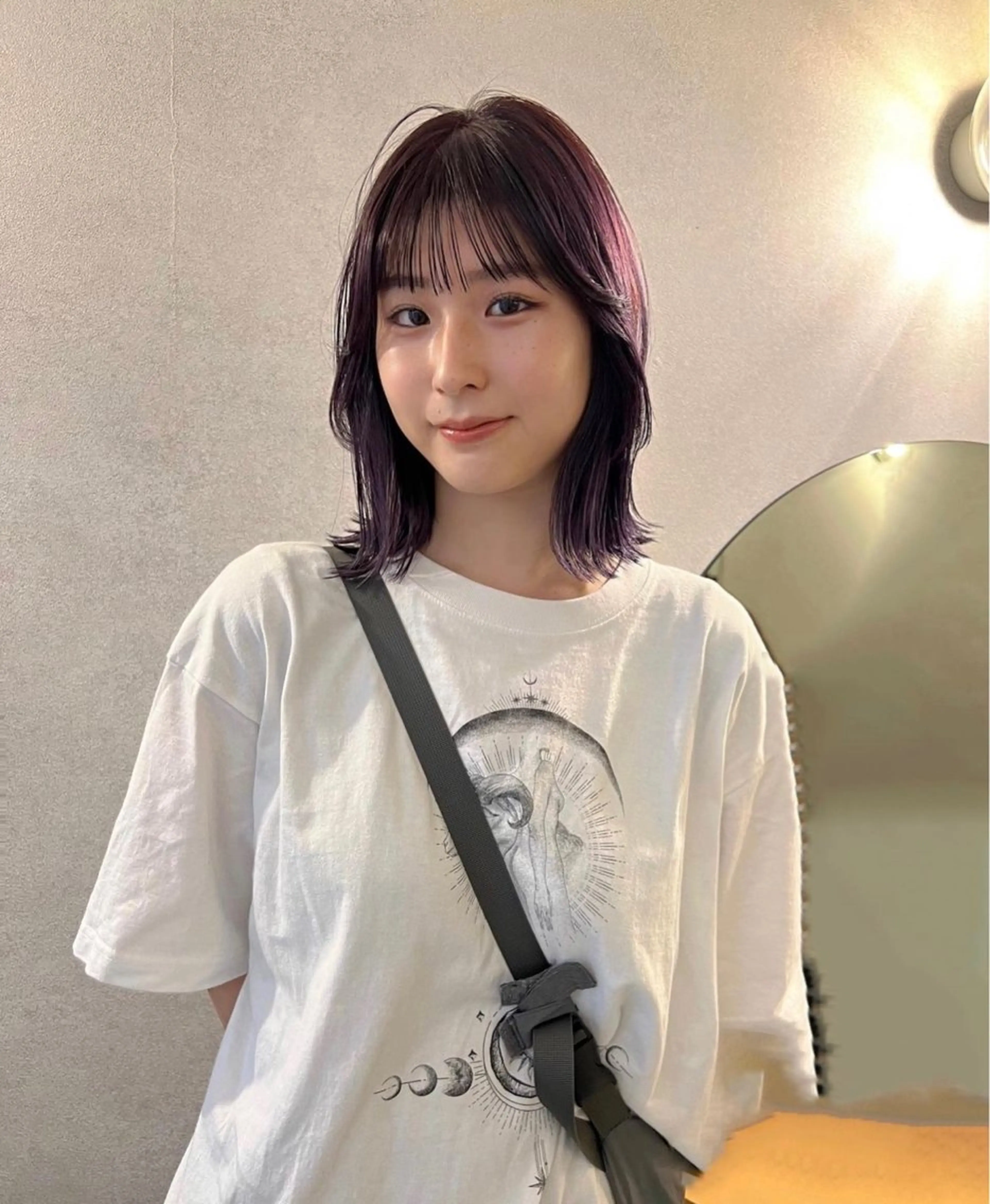 ミディアム レイヤー/透明感 カラー ☽EMIRIのヘアスタイル