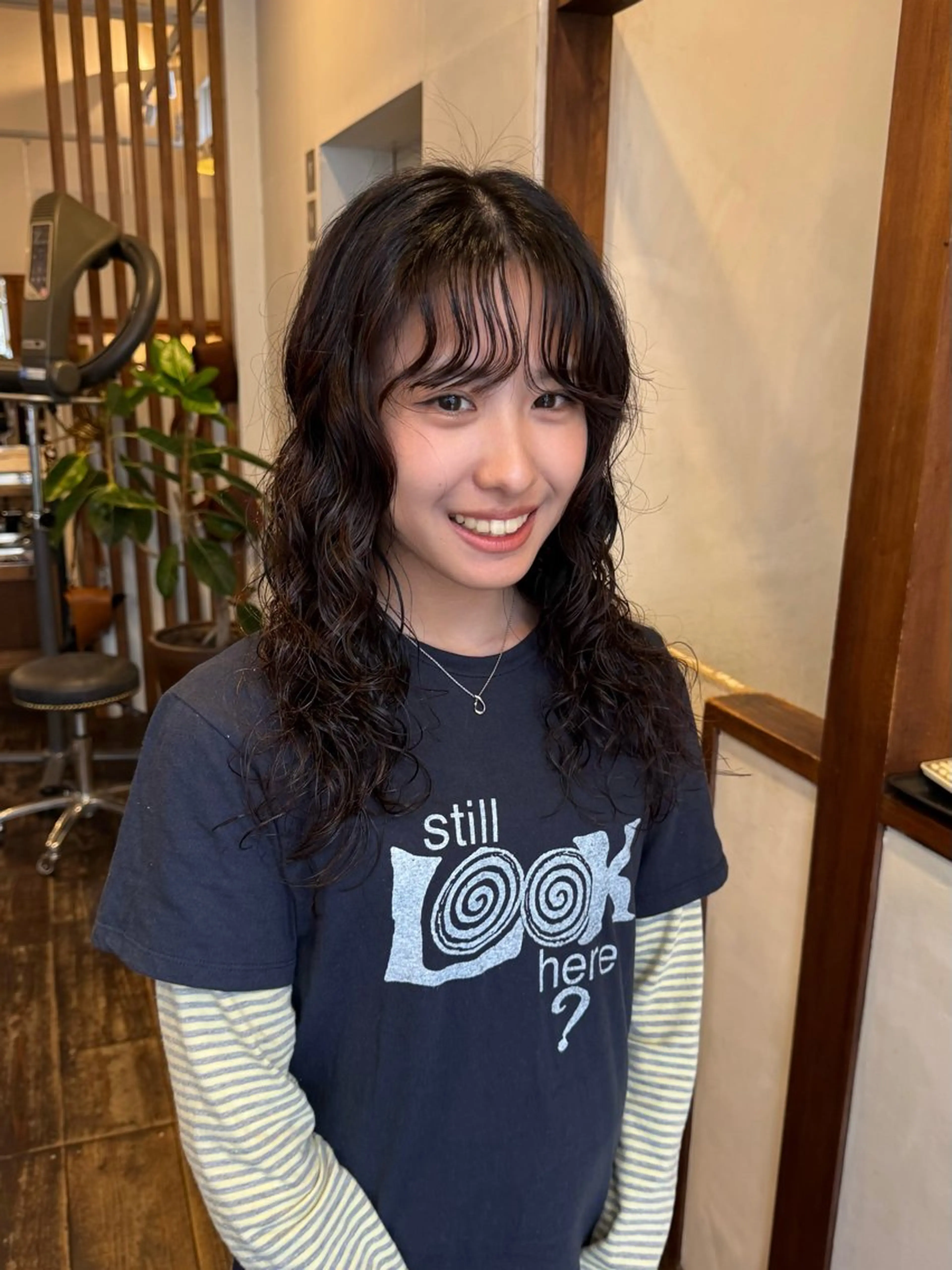 セミロング パーマ カット パーマ MOK大阪梅田店 Asahiのヘアスタイル