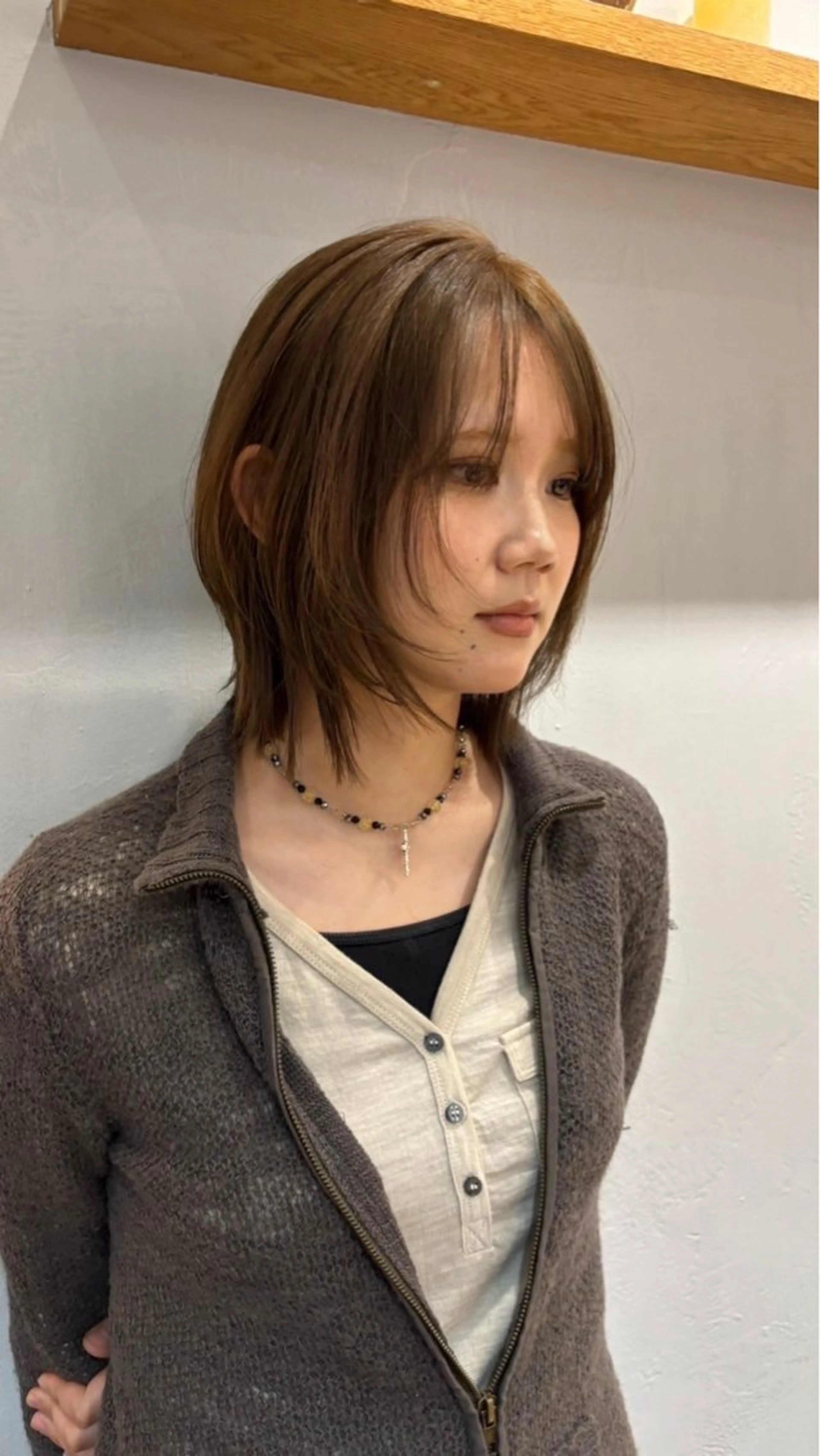 ショート カラー カット ヘアカラー トリートメント オリーブ/縮毛♡ Natsuno🩰のヘアスタイル