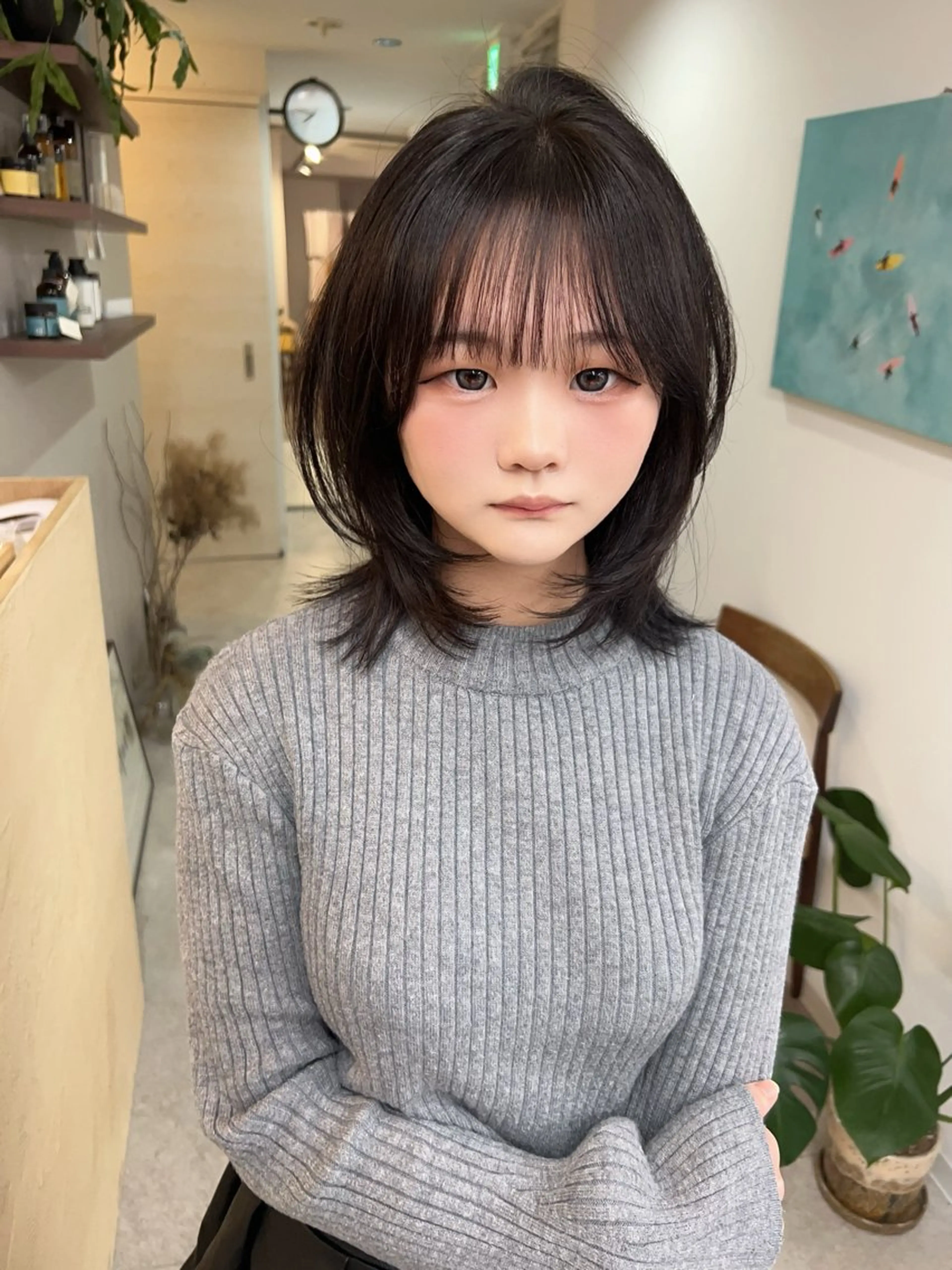 ミディアム カット 韓国レイヤー/ハイ トーン/優太のヘアスタイル