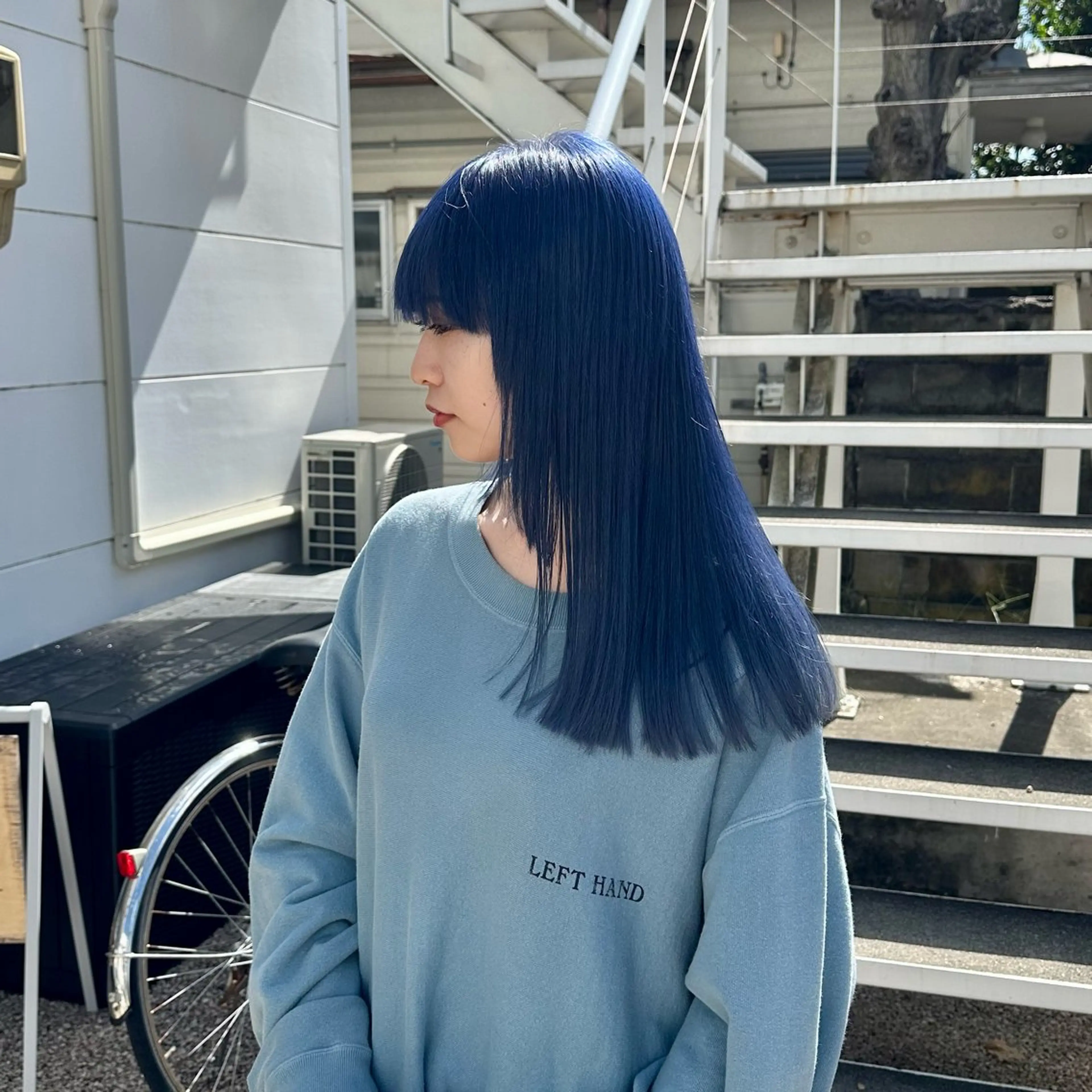 セミロング カット ヘアカラー ブリーチ屋さん🍀 ブリーチ矯正・あずみのヘアスタイル