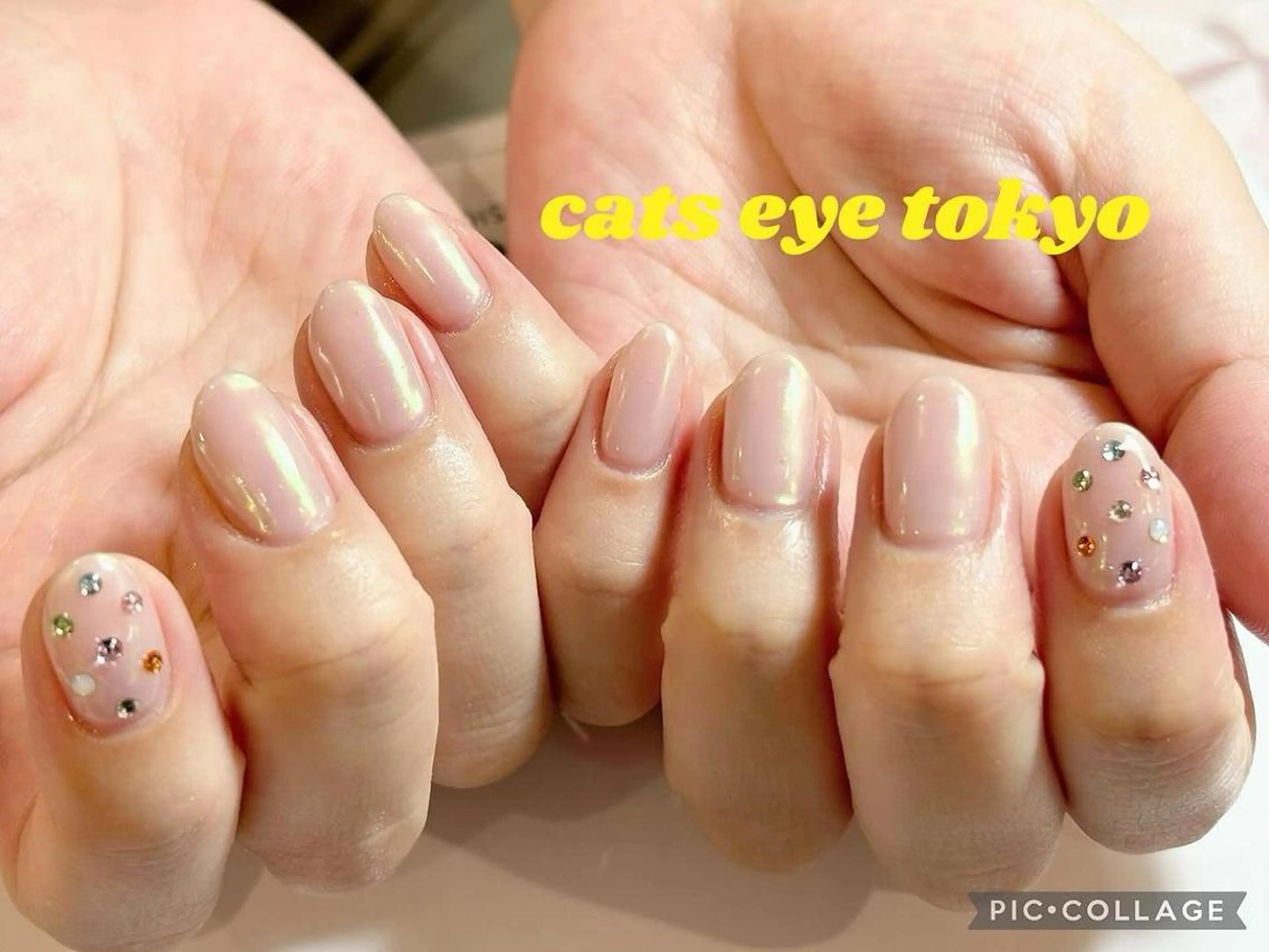 ネイル アートネイル オーロラネイル ジェルネイル キラキラネイル マグネットネイル Cat's eye TOKYO 新宿店のネイルデザイン