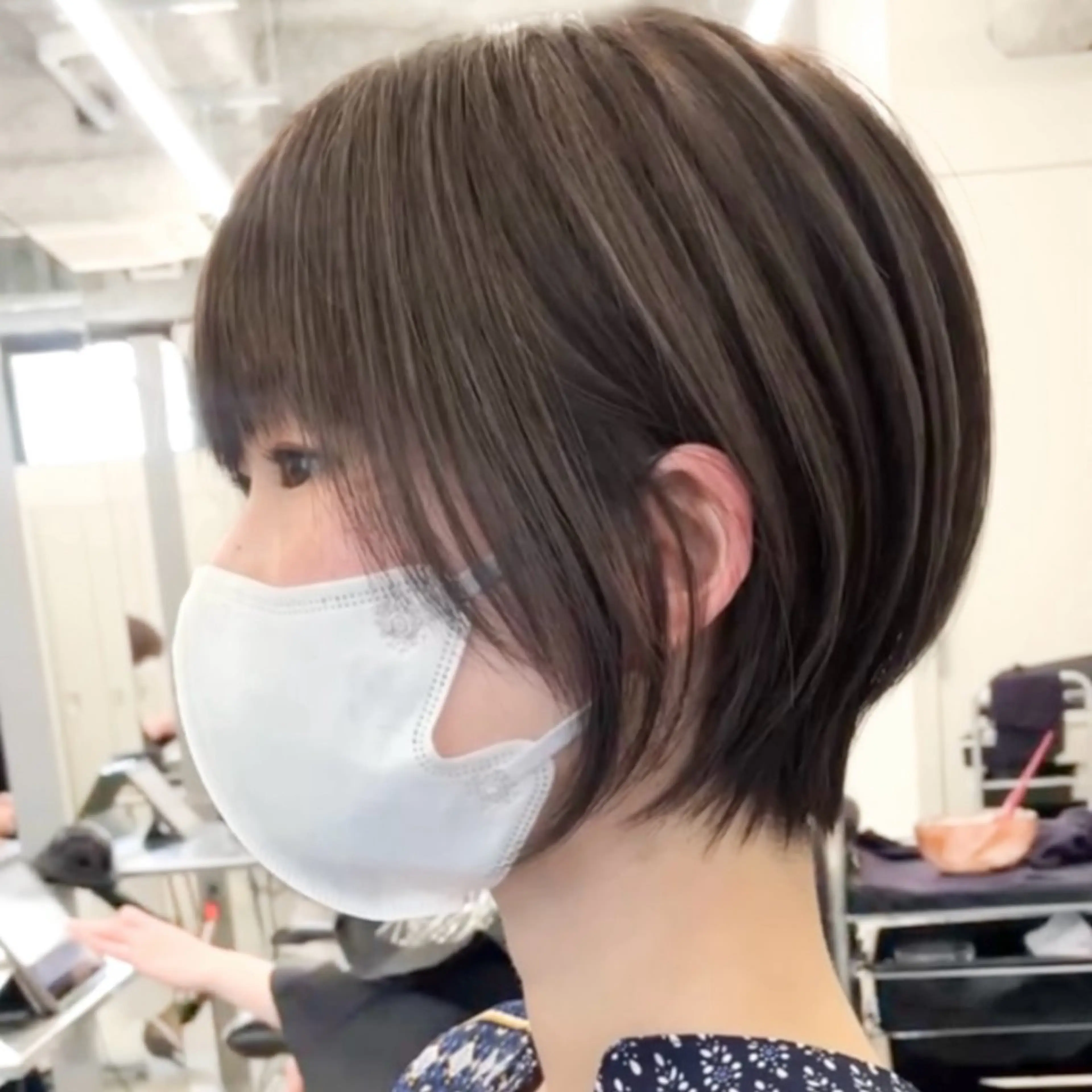 ショート カラー ショートヘア 小顔カット ショート/ボブ 🤍makiのヘアスタイル