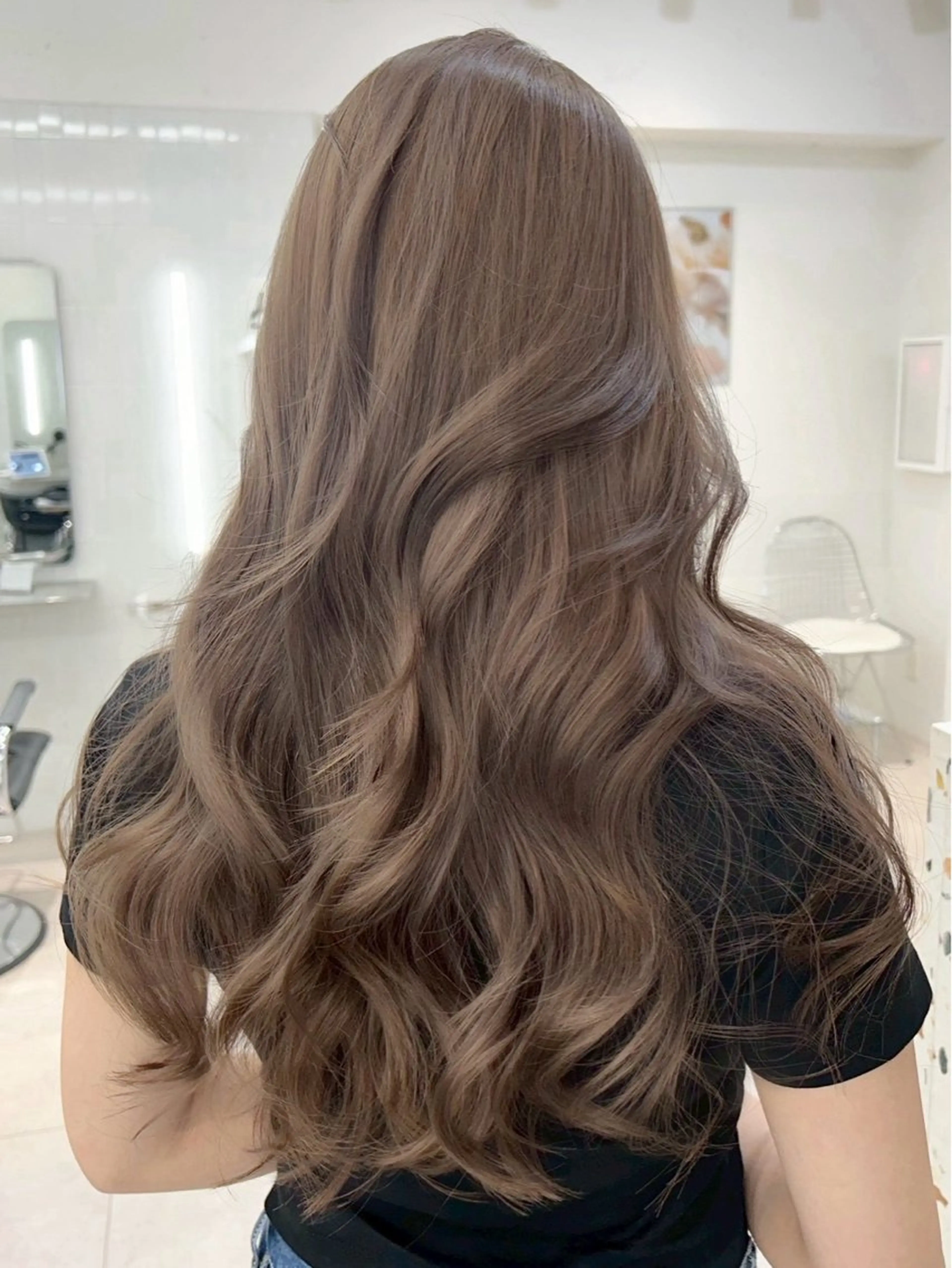 ロング ヘアカラー 中村 晴矢のヘアスタイル