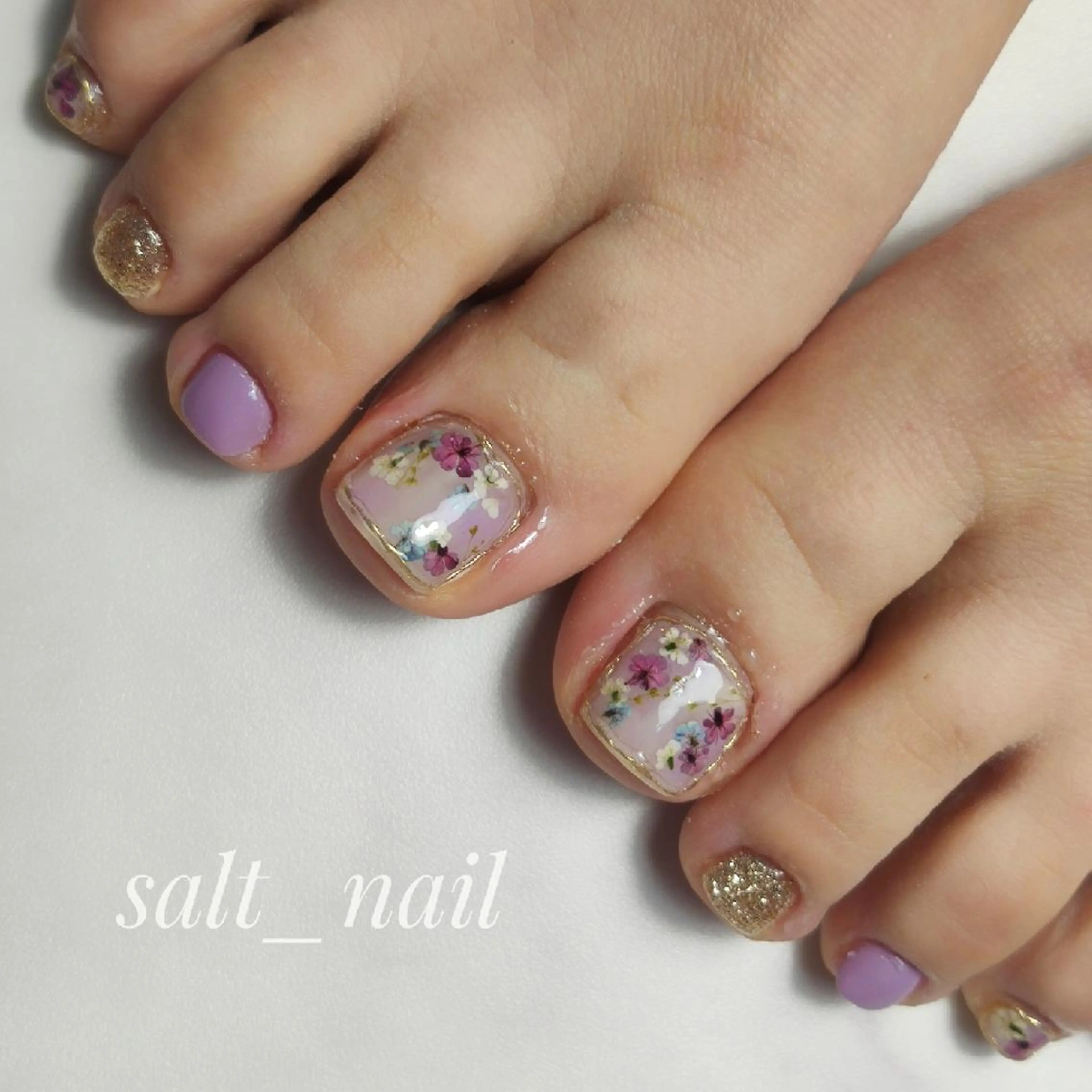 ネイル ラメ(グリッター) 個人サロン saltnailのネイルデザイン