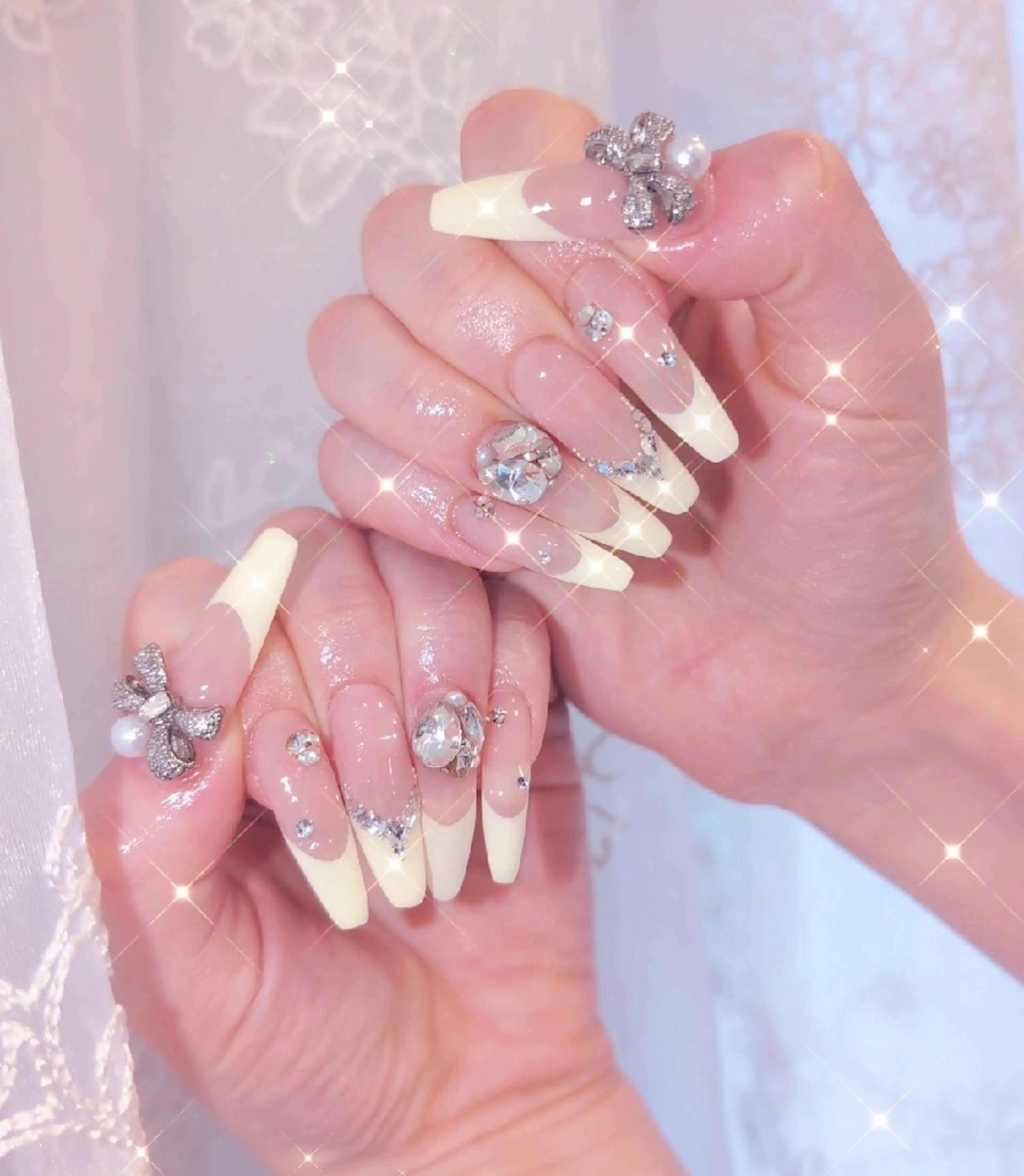 ネイル 長さ出し ジェルネイル 韓国ネイル マグネットネイル ニュアンスネイル ハンドネイル I LOVE ME NAIL.｡.:*♡のネイルデザイン