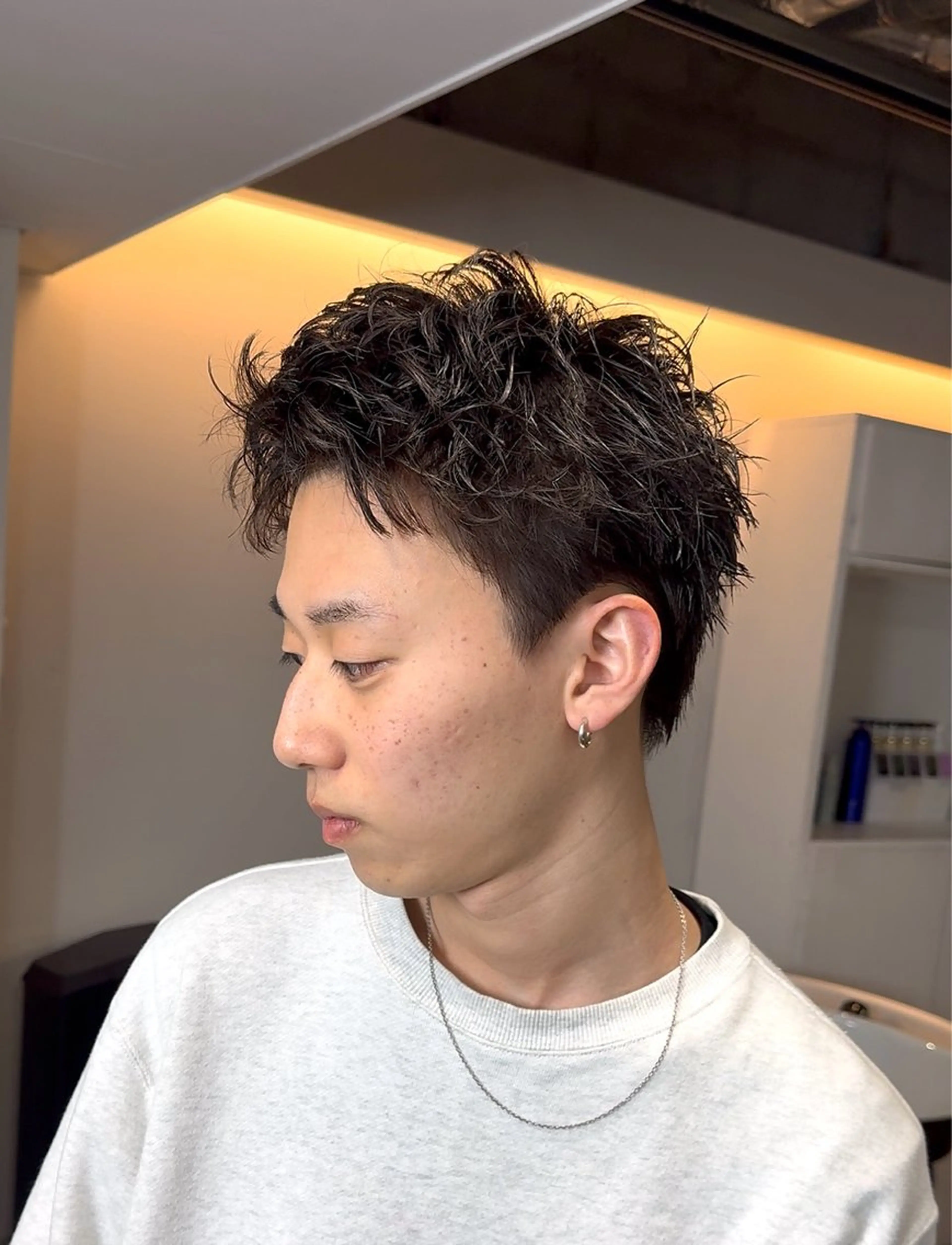 パーマ メンズ スパイキーショート メンズパーマ 特化/中川拓也のヘアスタイル