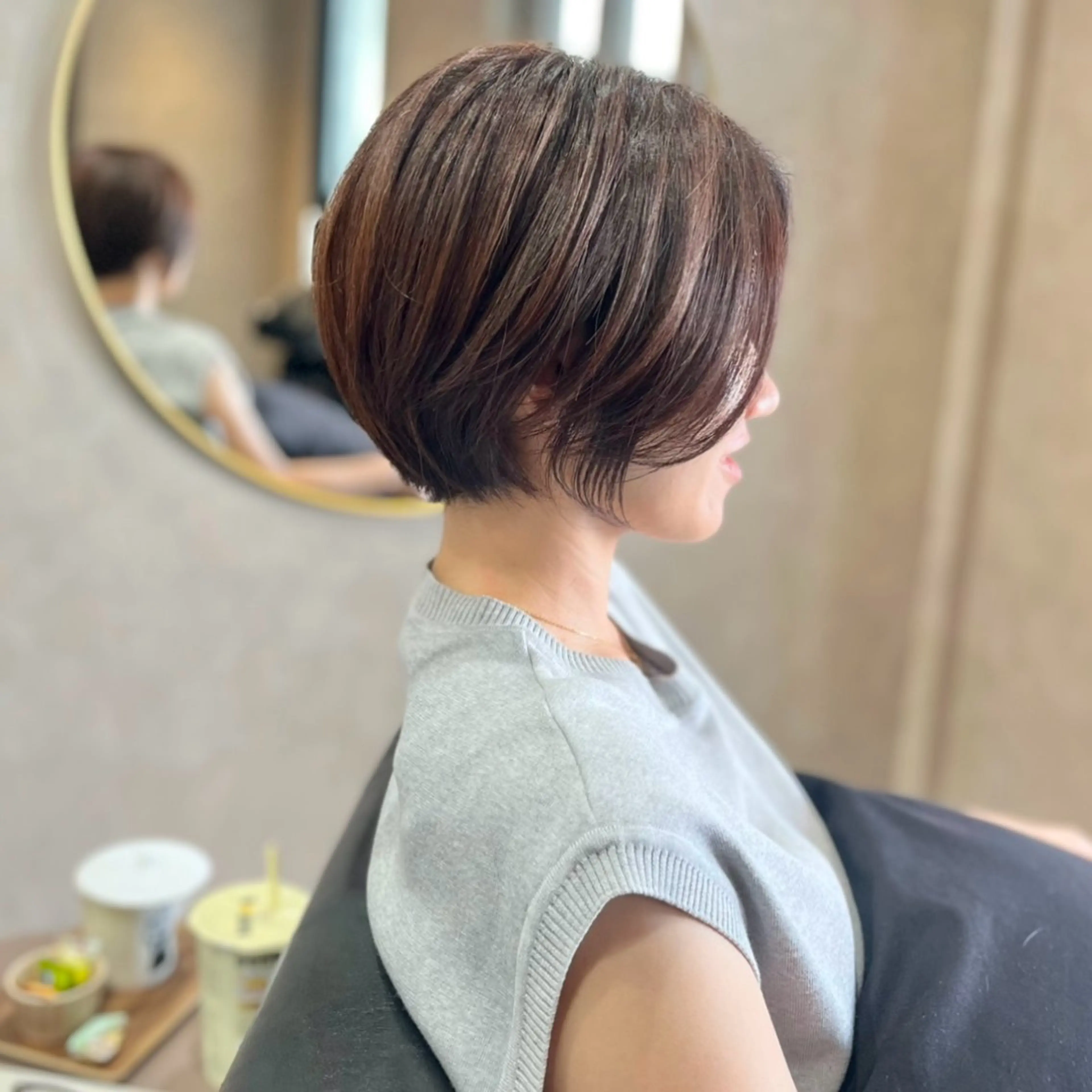 ショート カラー 瀧　元気/ショート/ 白髪ぼかし/髪質改善のヘアスタイル