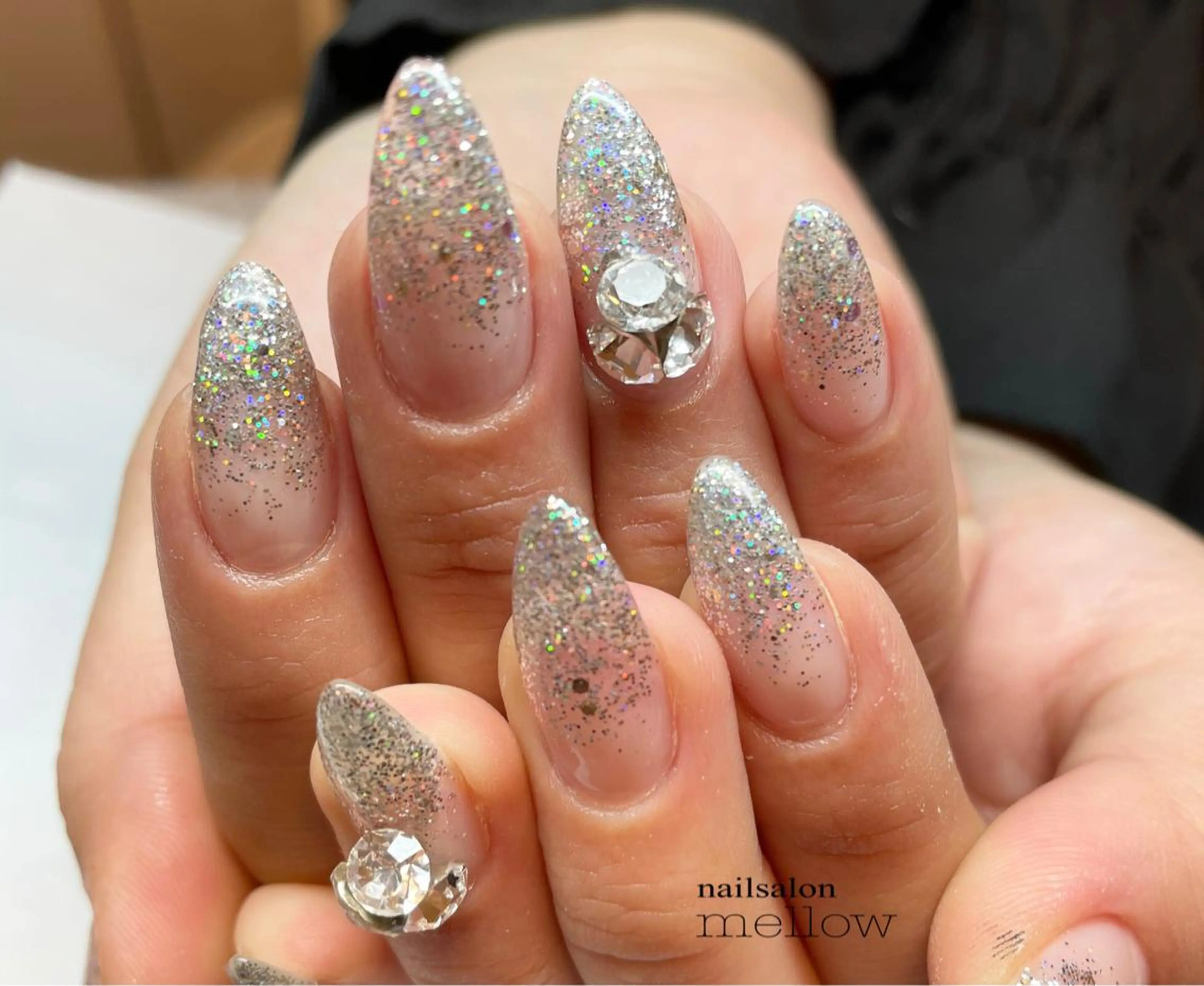 ネイル グラデーション ラメ(グリッター) ラメグラデーション 大山 浩美のネイルデザイン