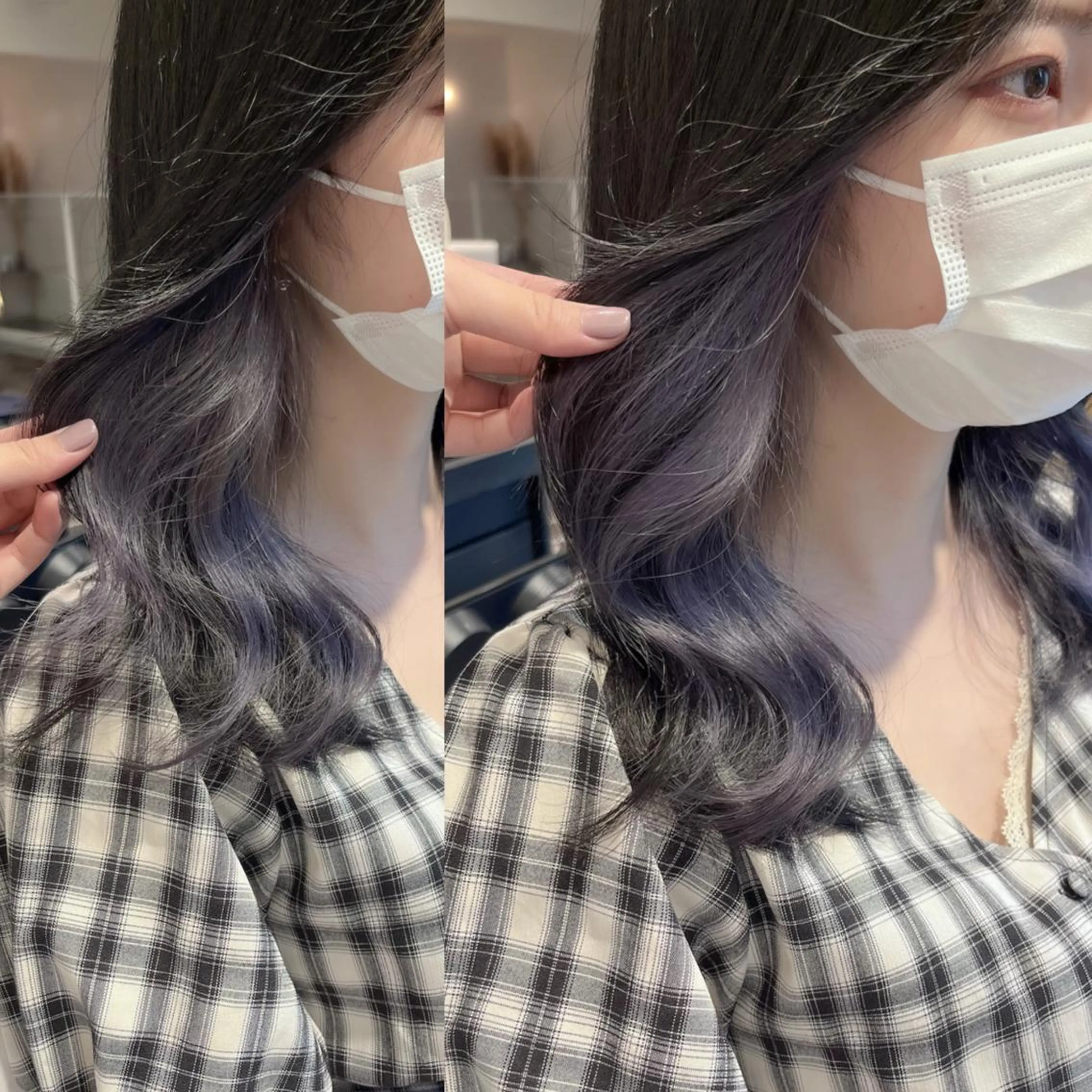 セミロング カラー ブリーチ ヘアカラー miyu /トレンド カラー×艶髪のヘアスタイル