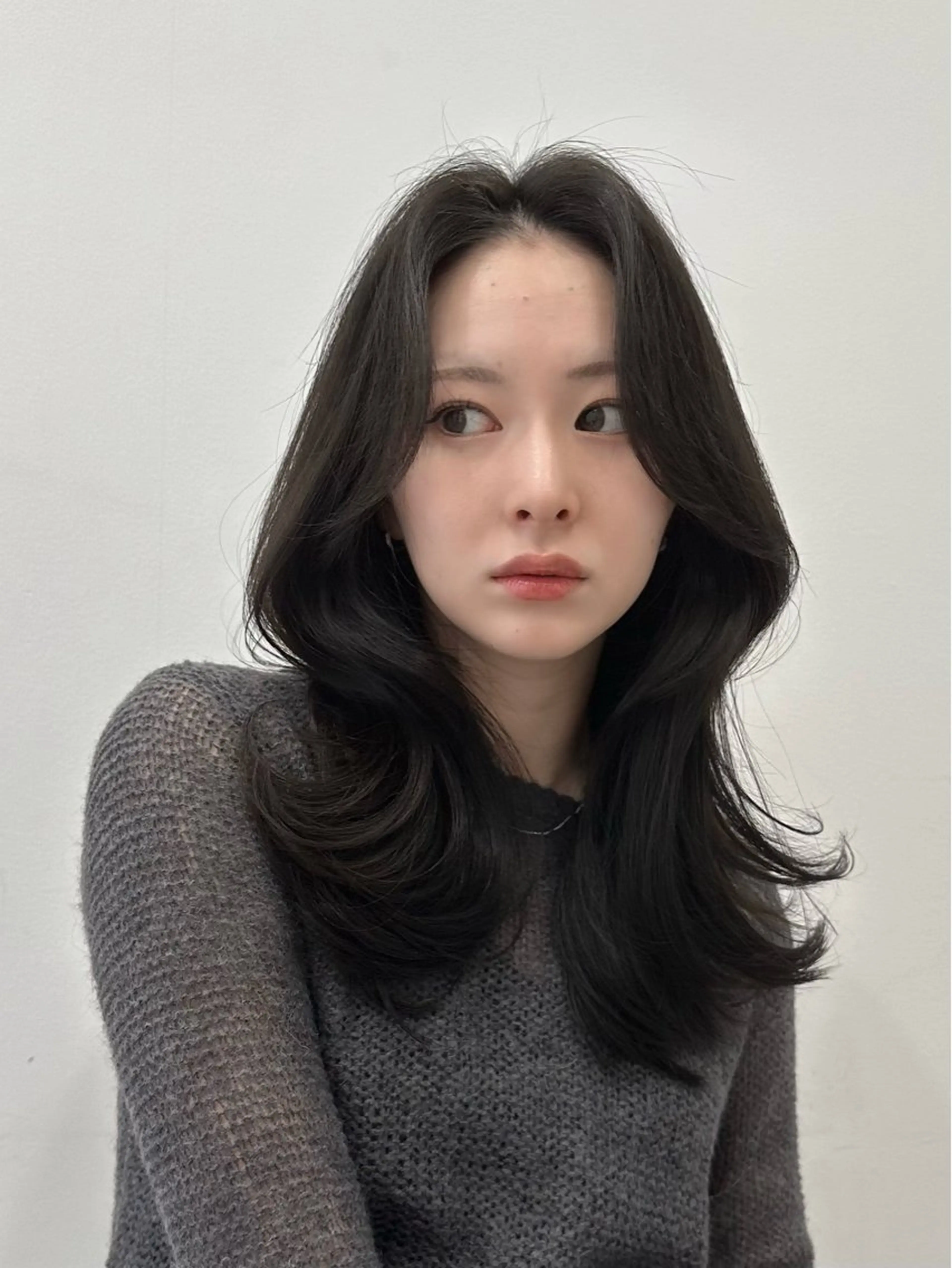 ミディアム カラー レイヤーカット 似合わせカット レイヤー/顔周り /透明感🩶高橋大のヘアスタイル