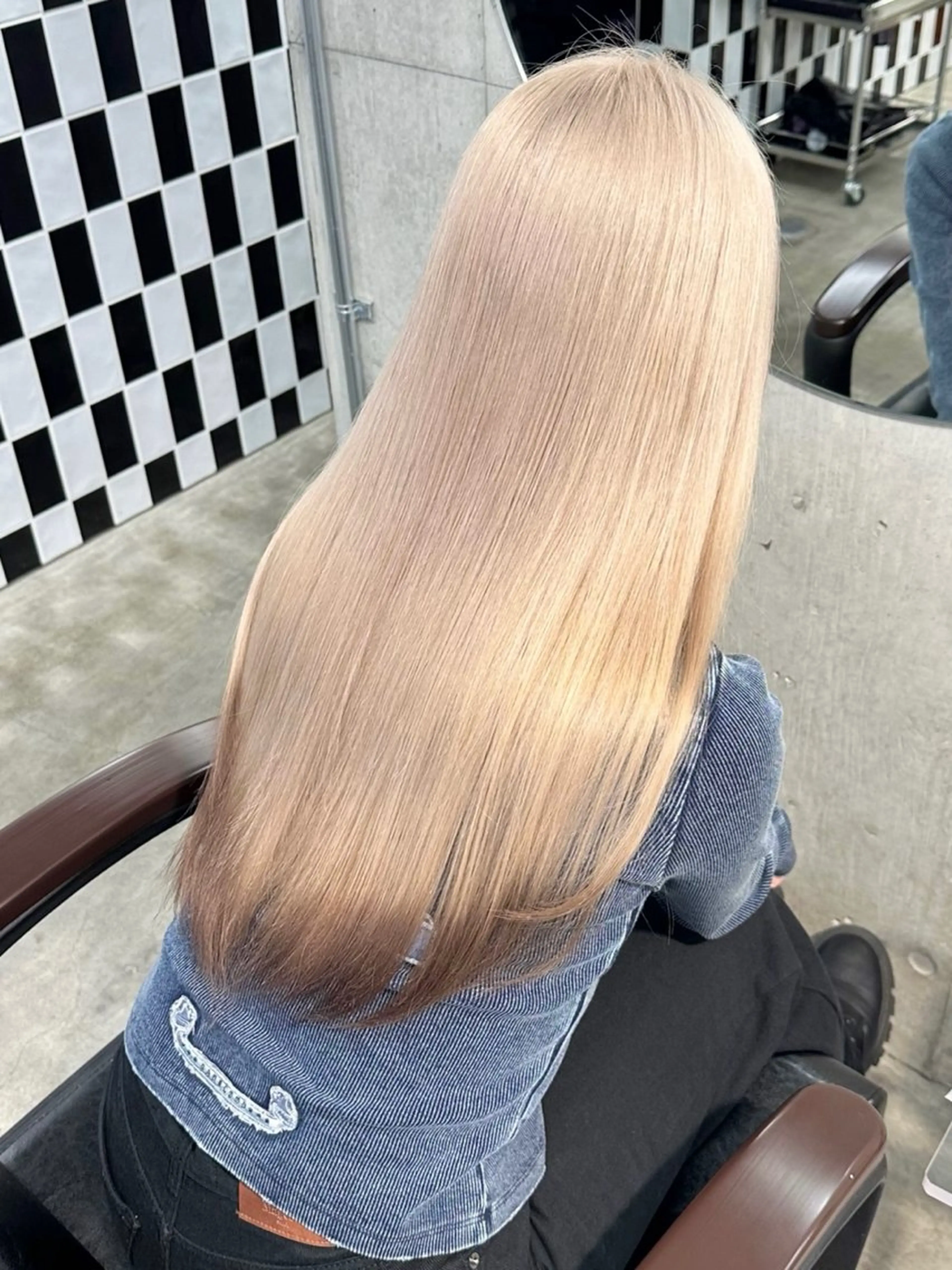 ロング カット ヘアカラー トリートメント 🤍ムラ修正ブリーチ 🤍原宿/YUUのヘアスタイル