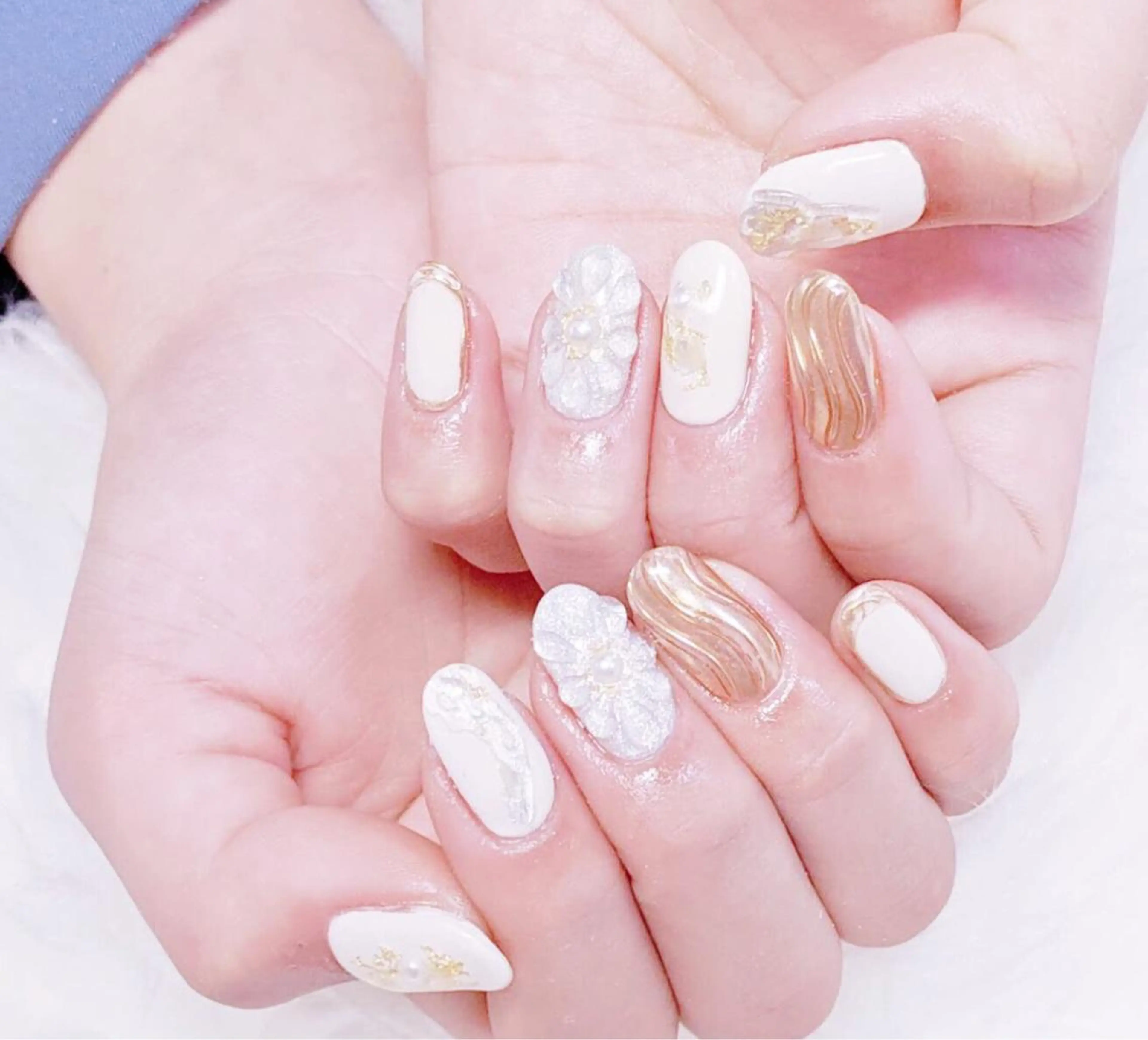 ネイル ハンドネイル MoonNail ユリ🌸のネイルデザイン