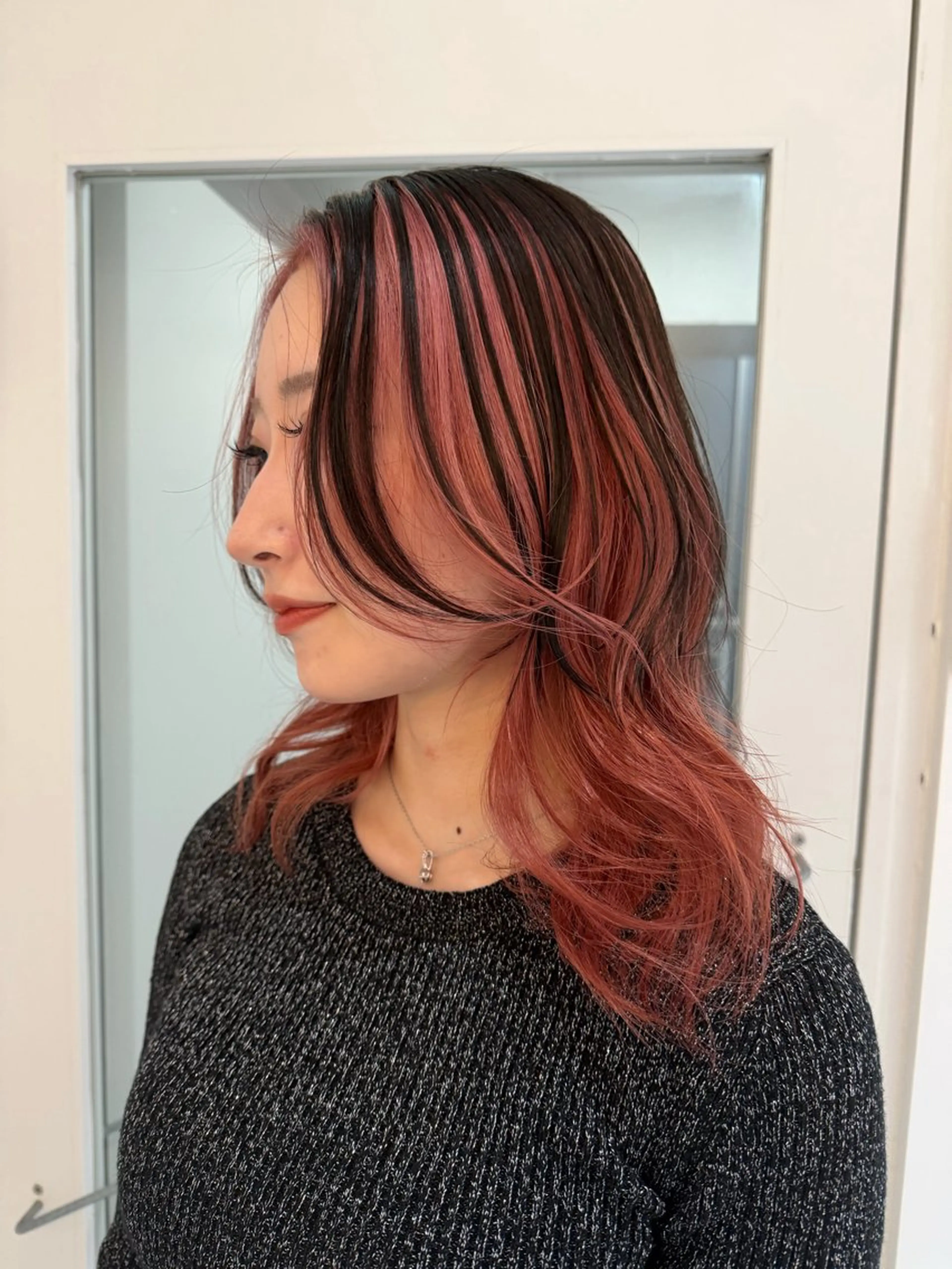 セミロング ヘアカラー 木本晴香/髪質改善 /艶カラー透明感のヘアスタイル