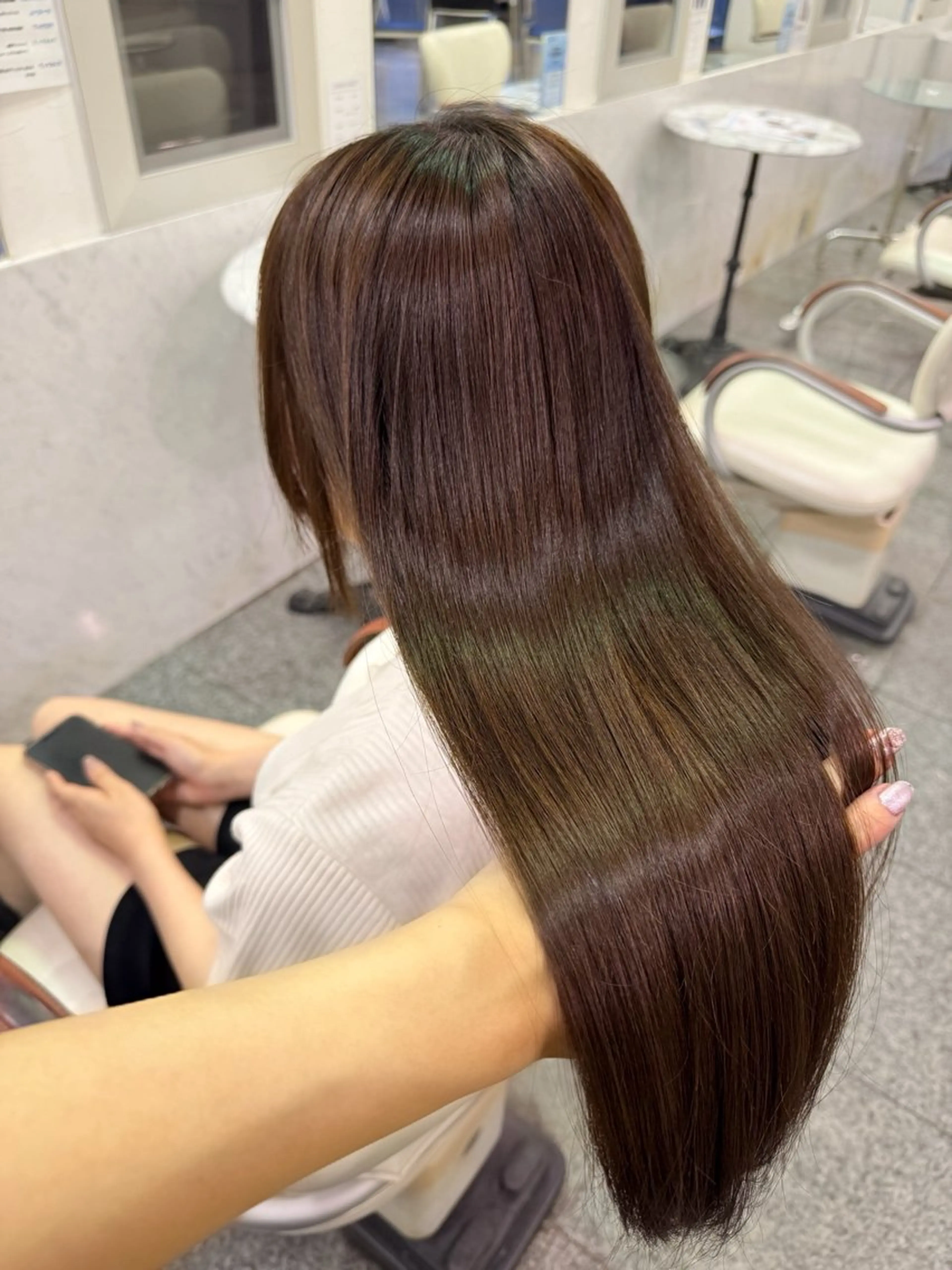 ロング カラー ブラウンカラー ショコラブラウン 🫧ヒシダアキ taboo.i🫧のヘアスタイル