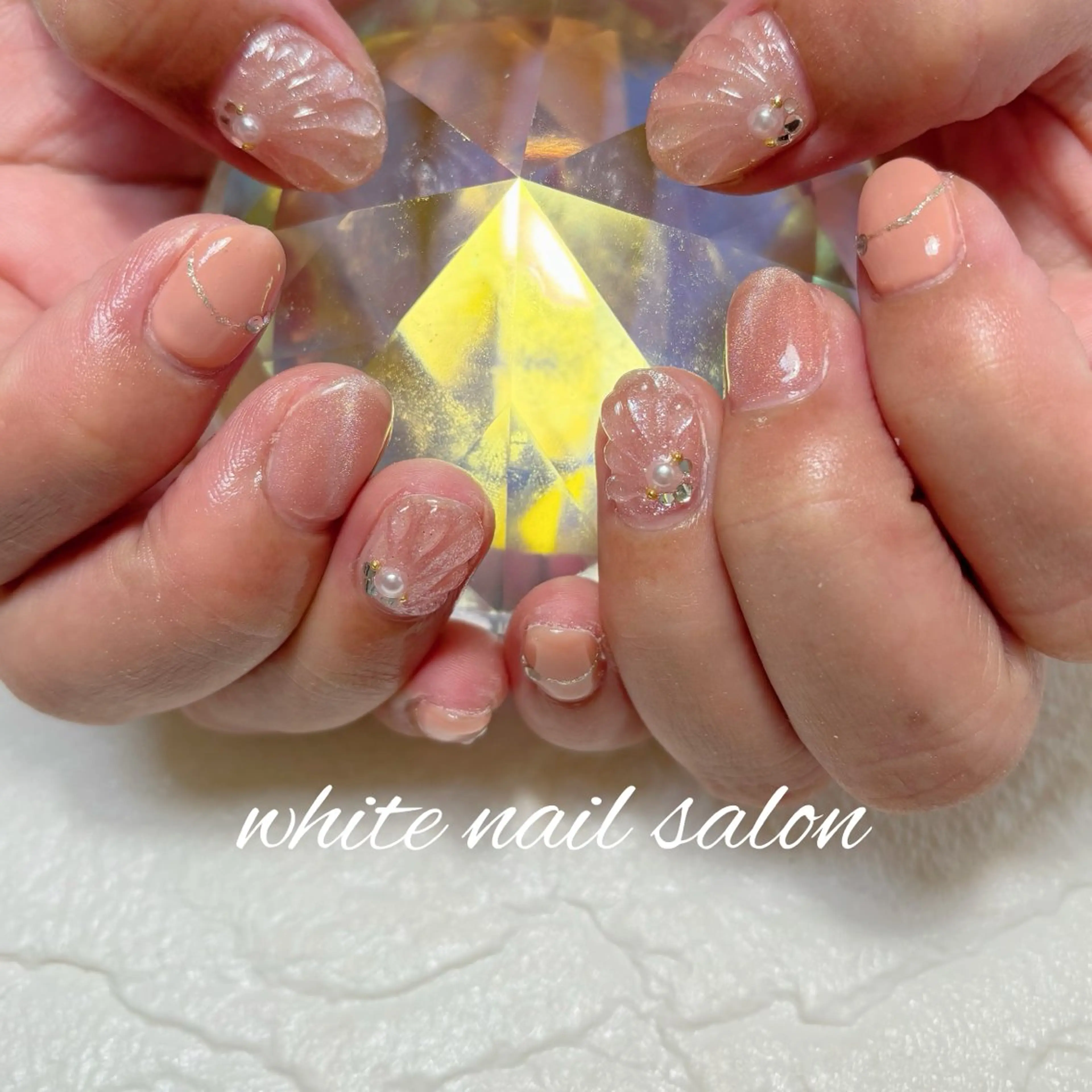 ネイル フットネイル ハンドネイル white nail salonのネイルデザイン