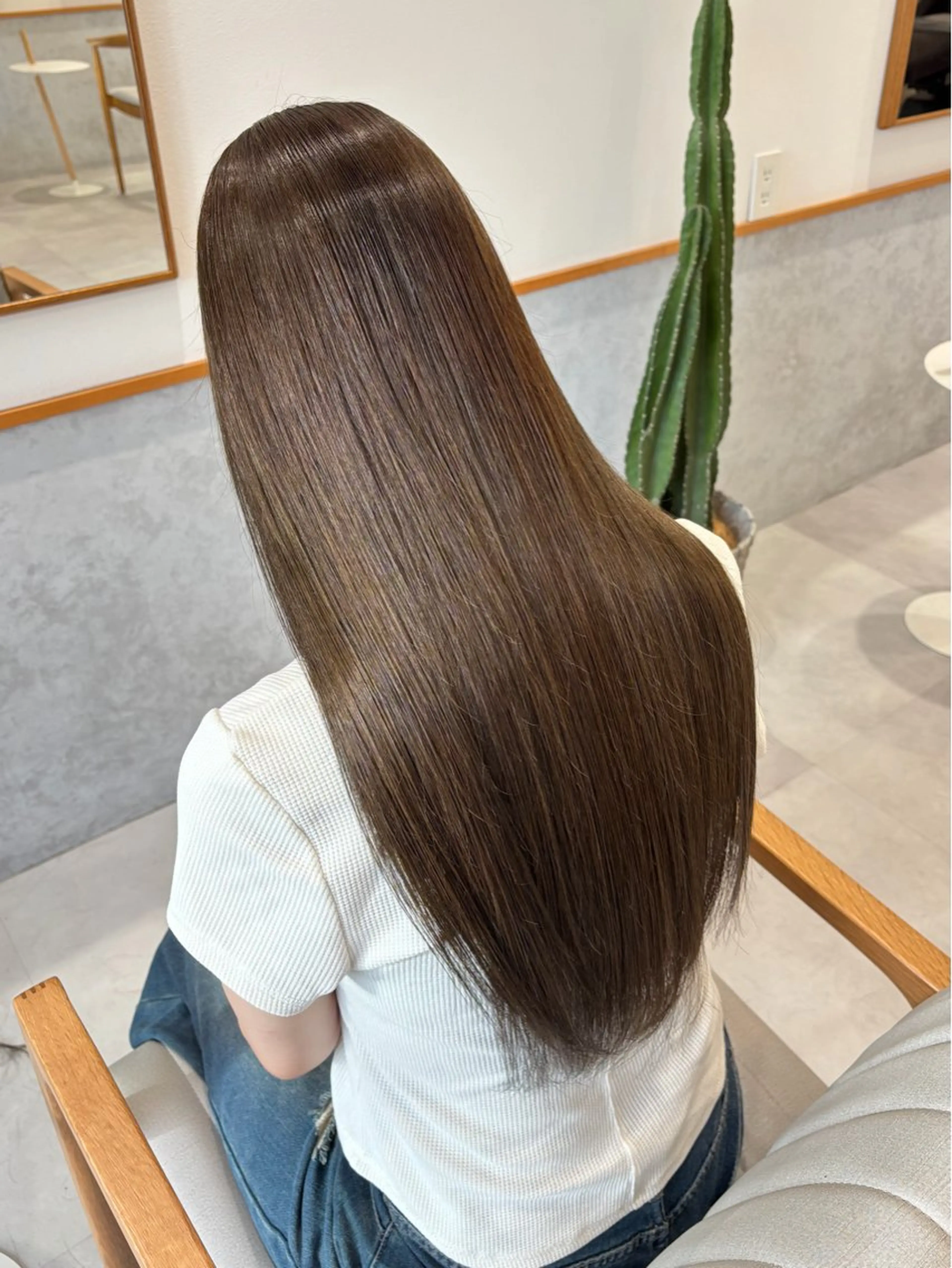 ロング カラー 透明感カラー ヘアカラー misaki🦄 lange hairのヘアスタイル