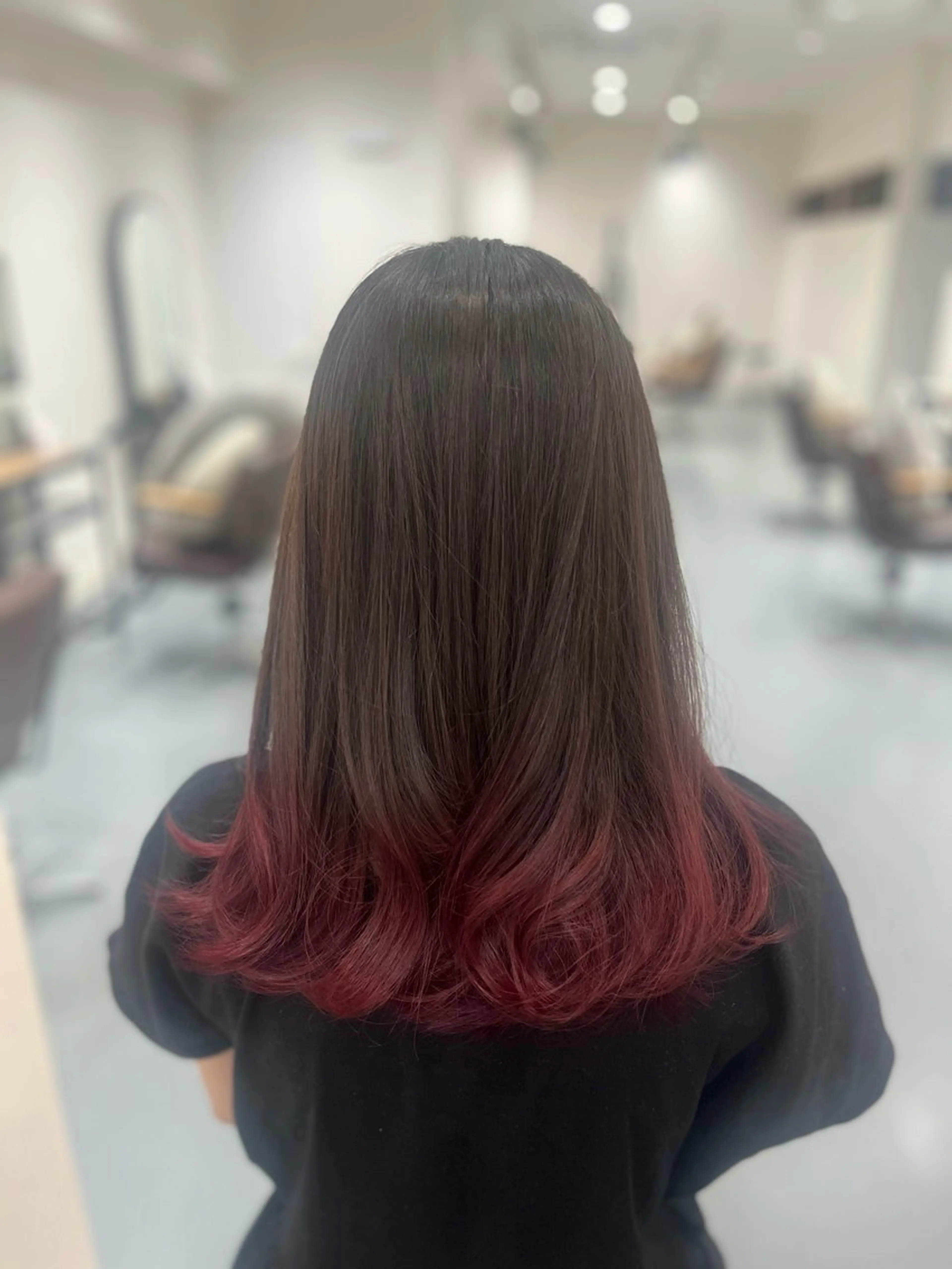 セミロング 米澤 奈央のヘアスタイル