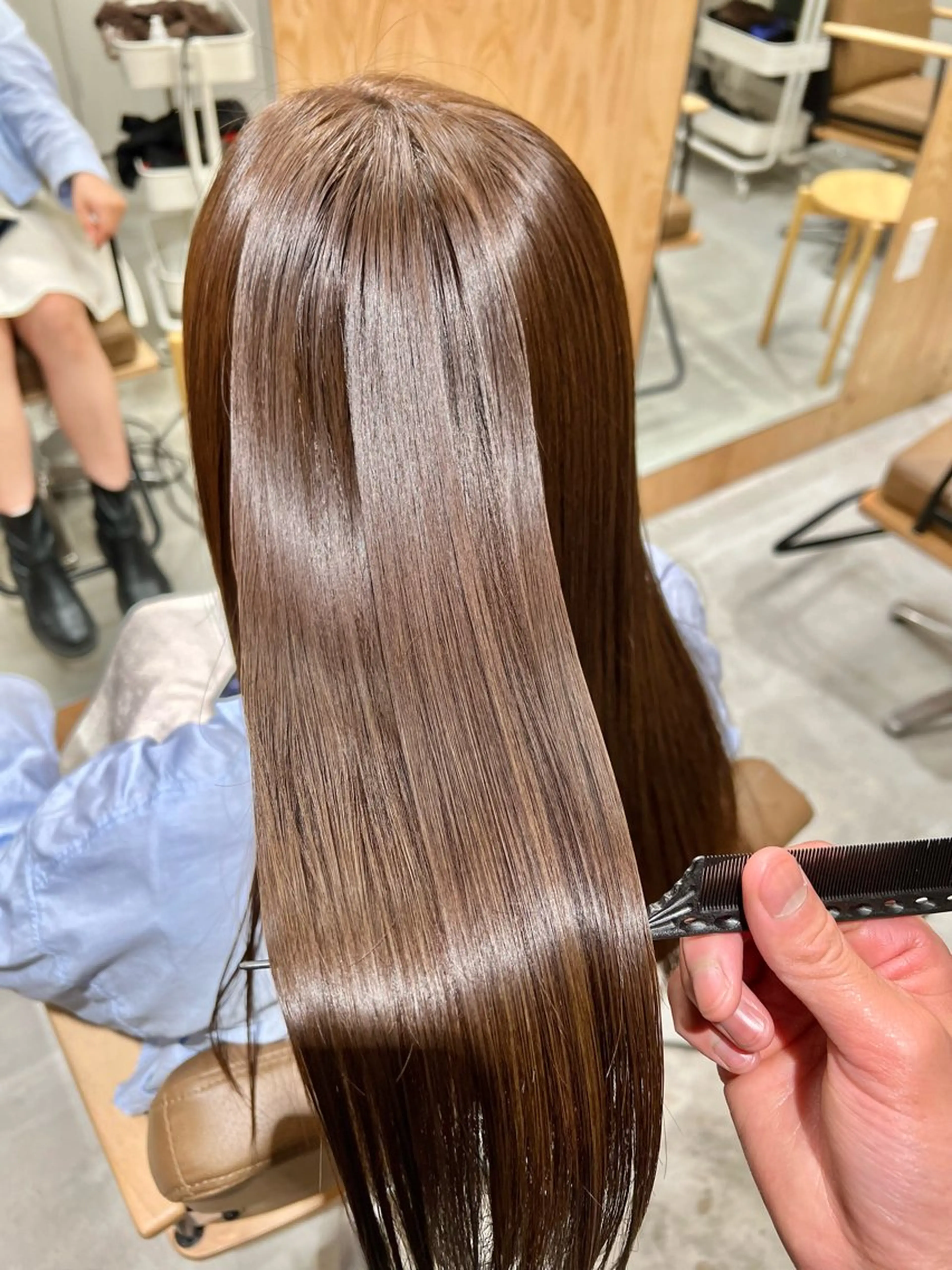 セミロング カラー メンズ 透明感カラー トリートメント 中村 大貴のヘアスタイル