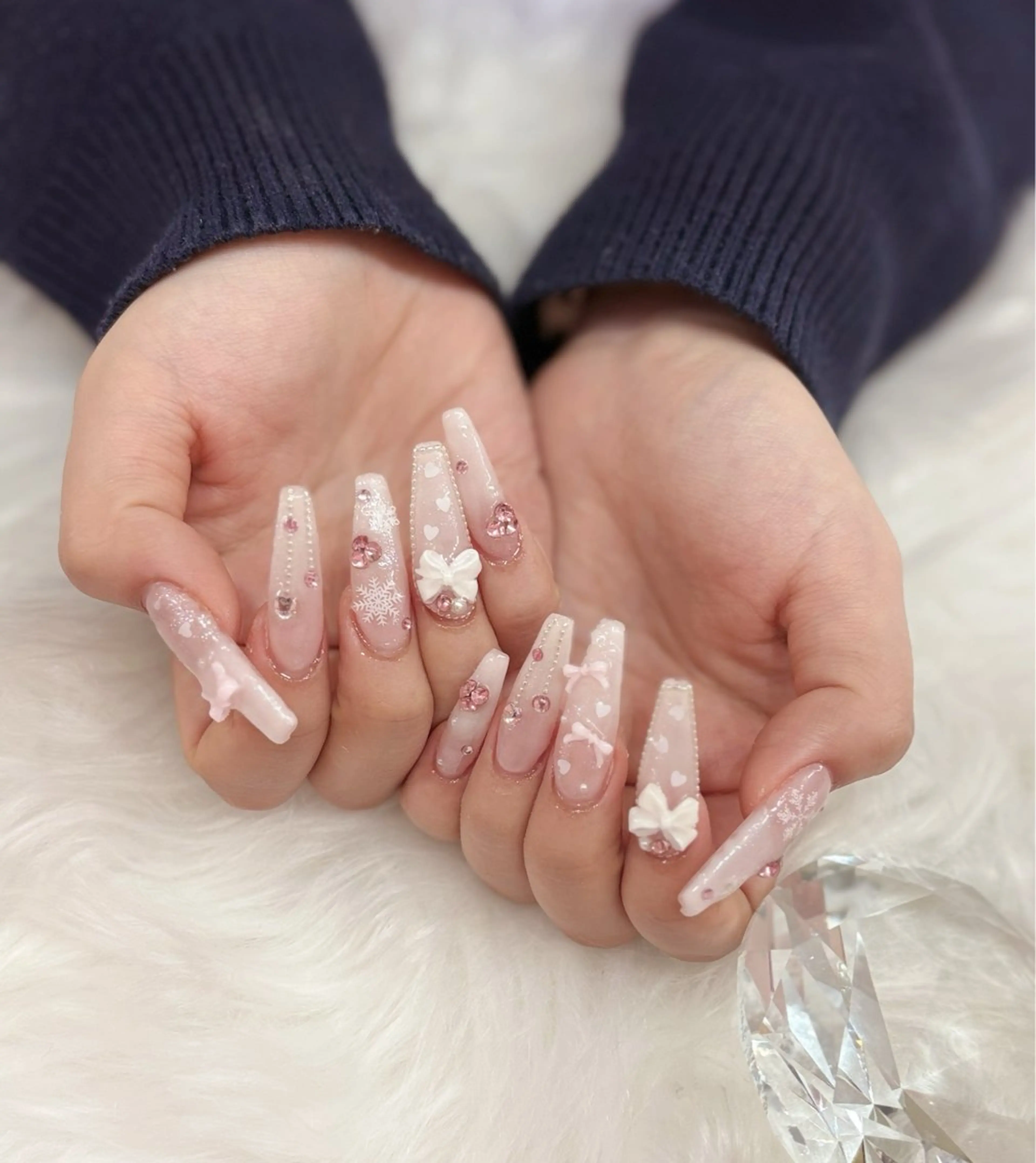 ネイル 🎀ナナミ/ガー リー/スカルプ🎀のネイルデザイン