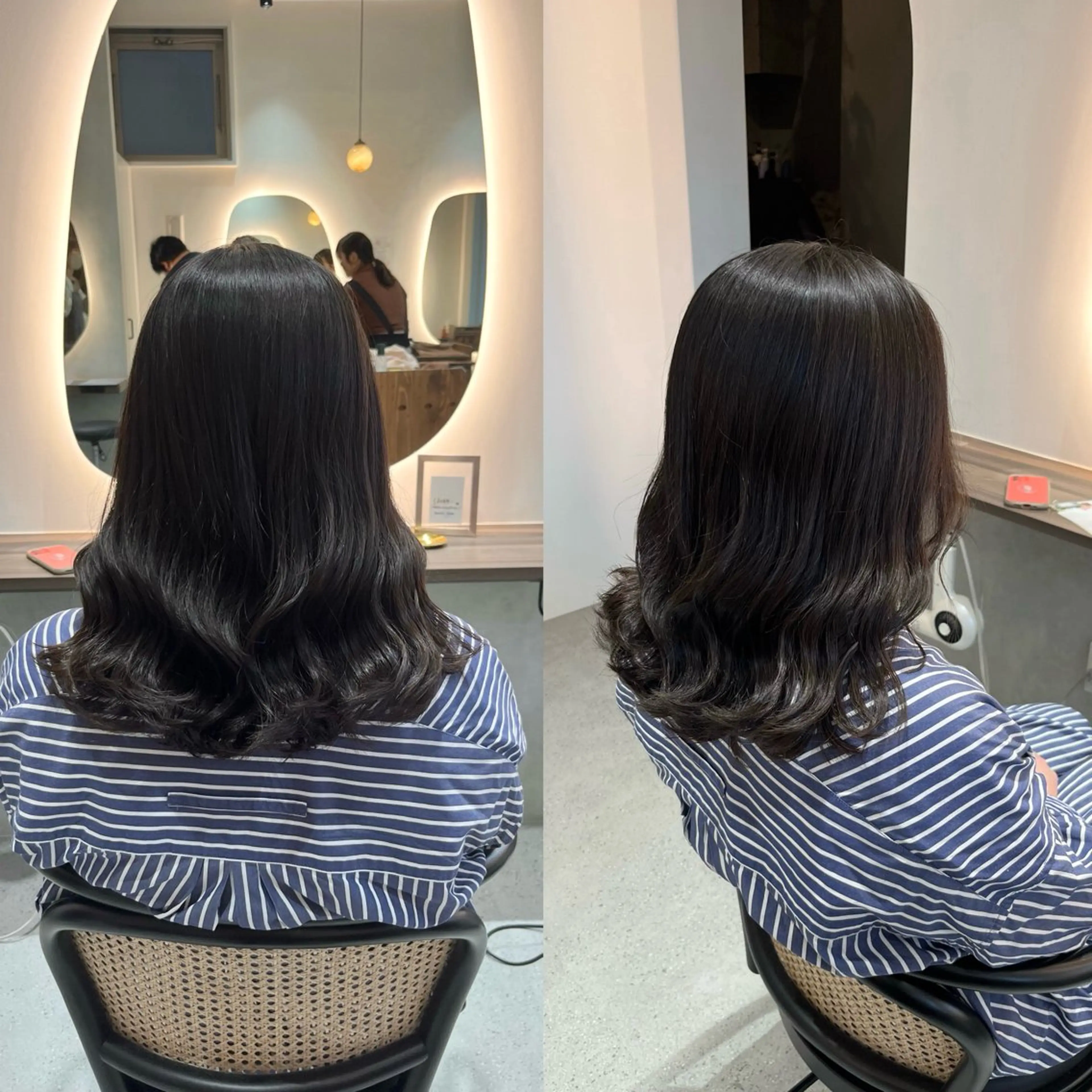 ミディアム カット 池谷 茉耶のヘアスタイル