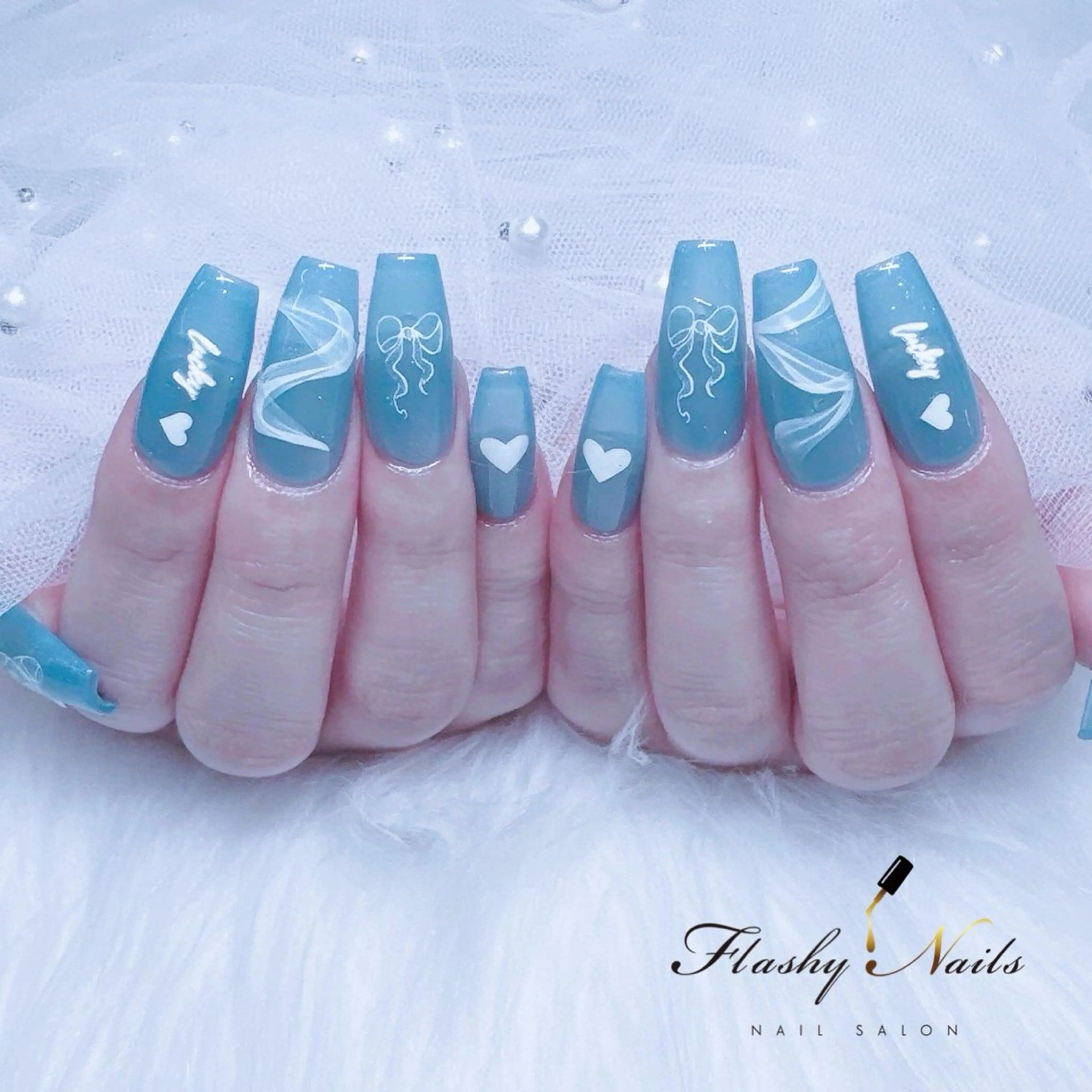 ネイル 長さ出し FlashyNails所属・Flashy Nailsのネイルデザイン
