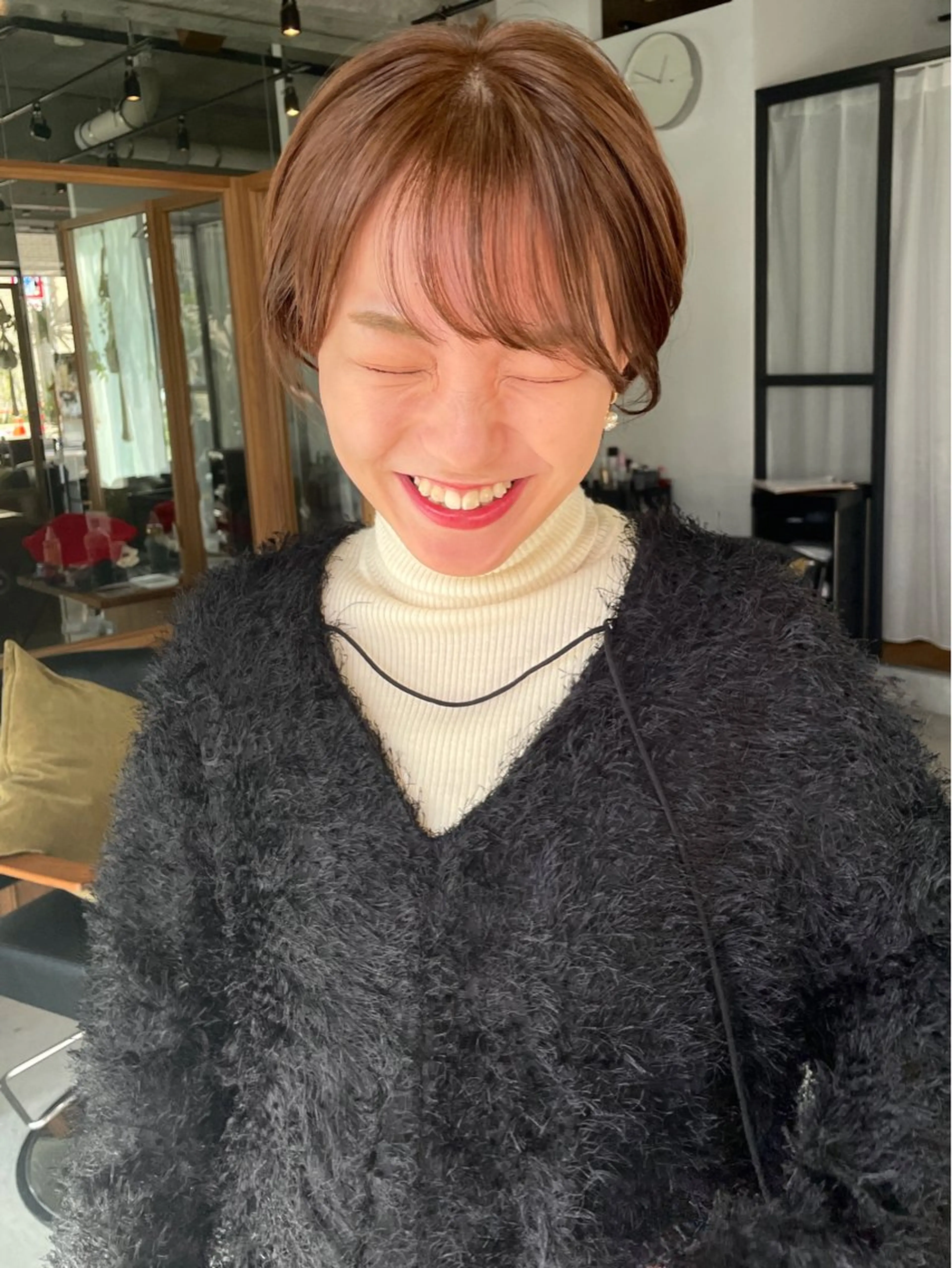 ショート カラー カット トリートメント ヘッドスパ FERIA池田 田岡啓佑のヘアスタイル