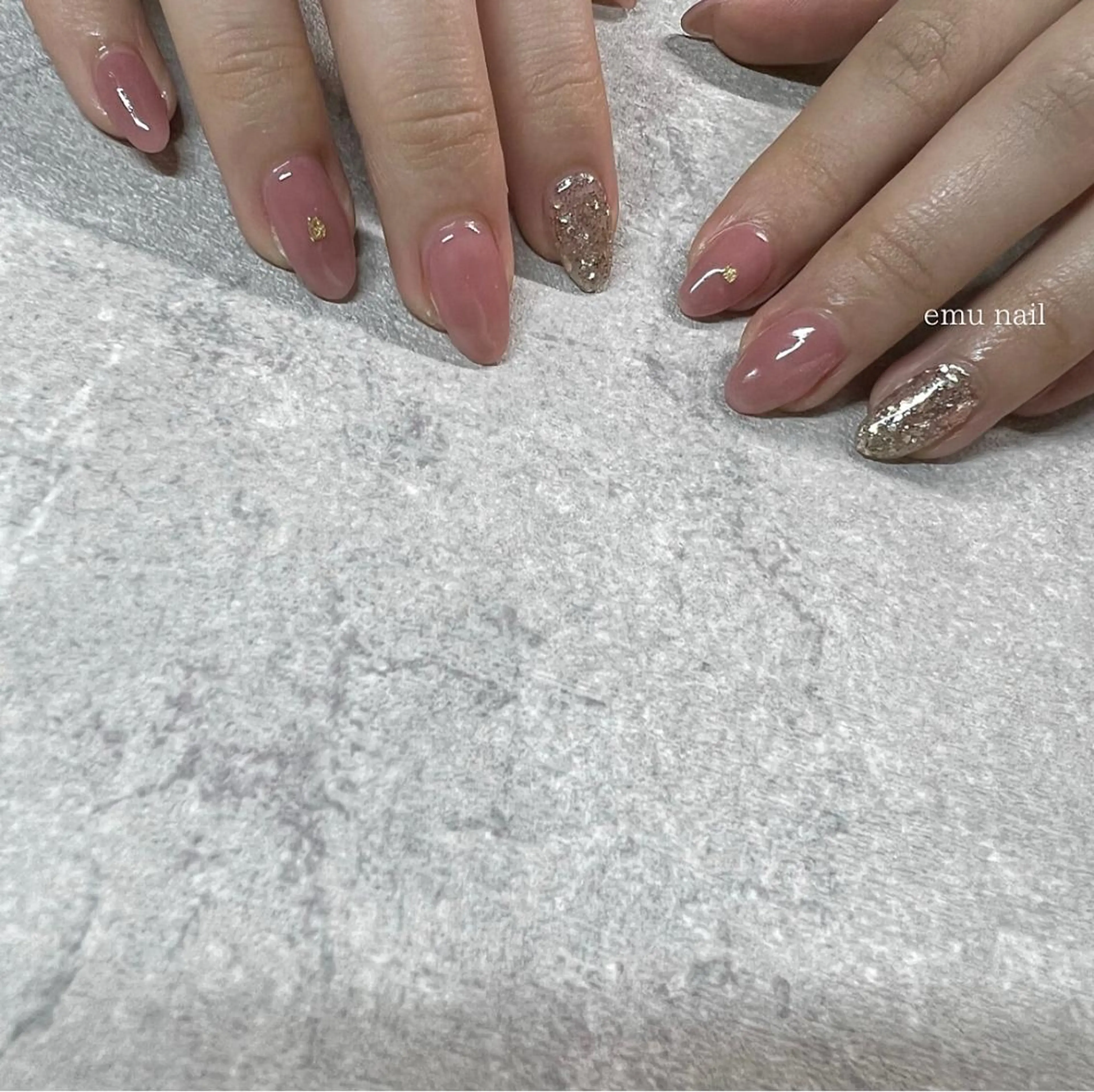 ネイル ピンク emu nailのネイルデザイン