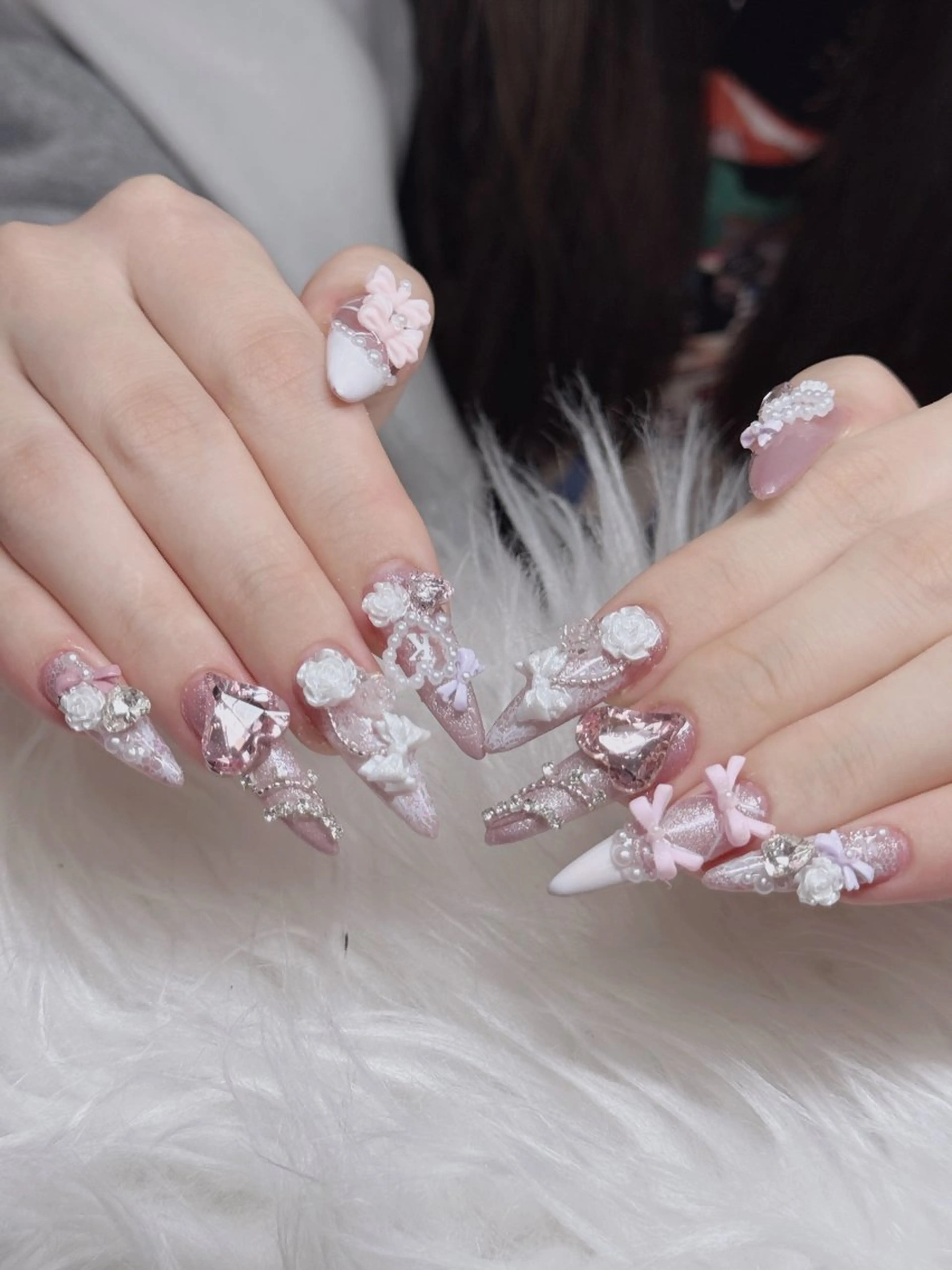 ネイル ジェルネイル 韓国ネイル マグネットネイル ネイルチップ 冬ネイル Lenie Shinokuboのネイルデザイン