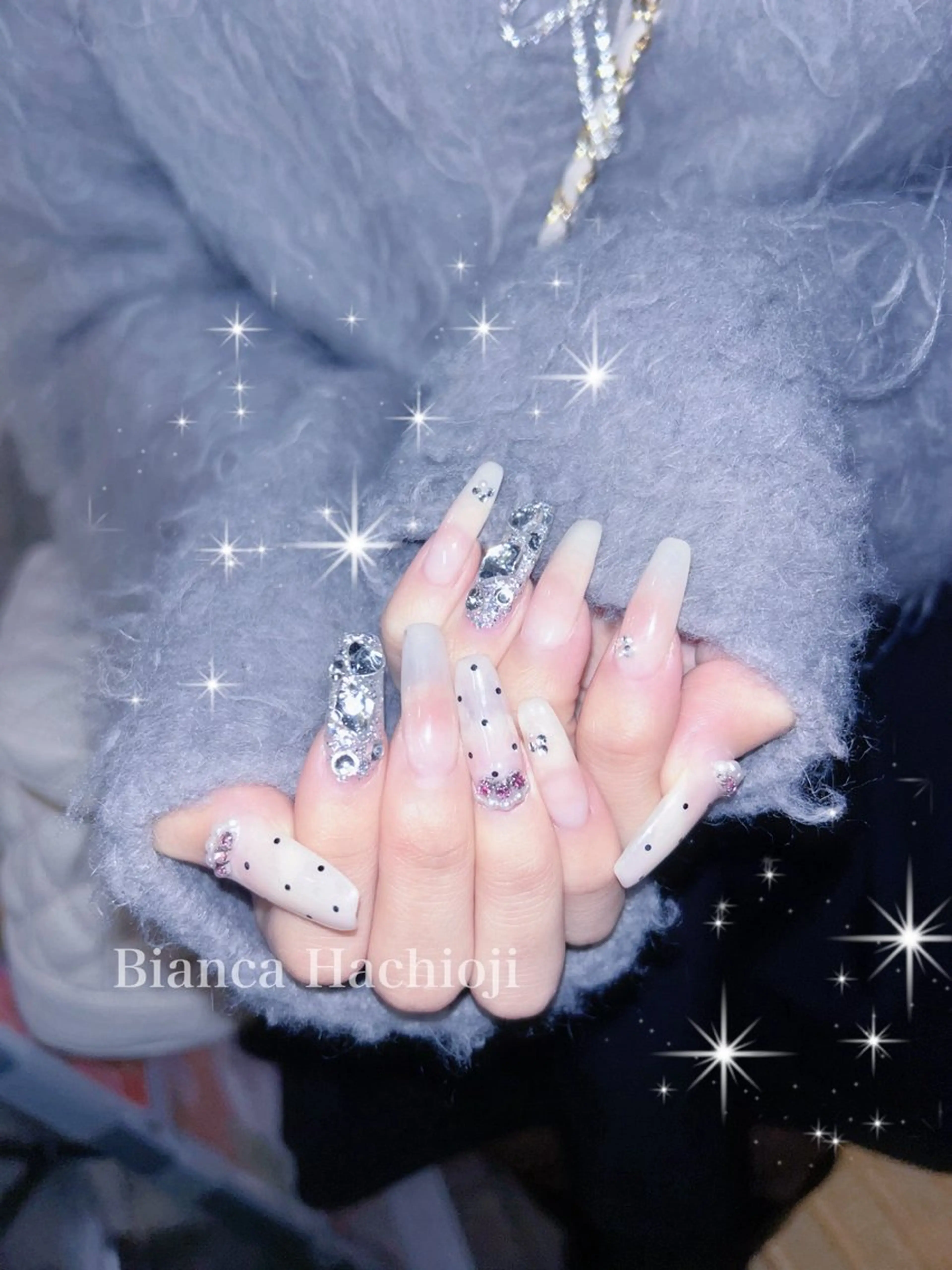 ネイル 𝑌𝑈𝑈𝐾𝐴 /ワンホン/量産型のネイルデザイン