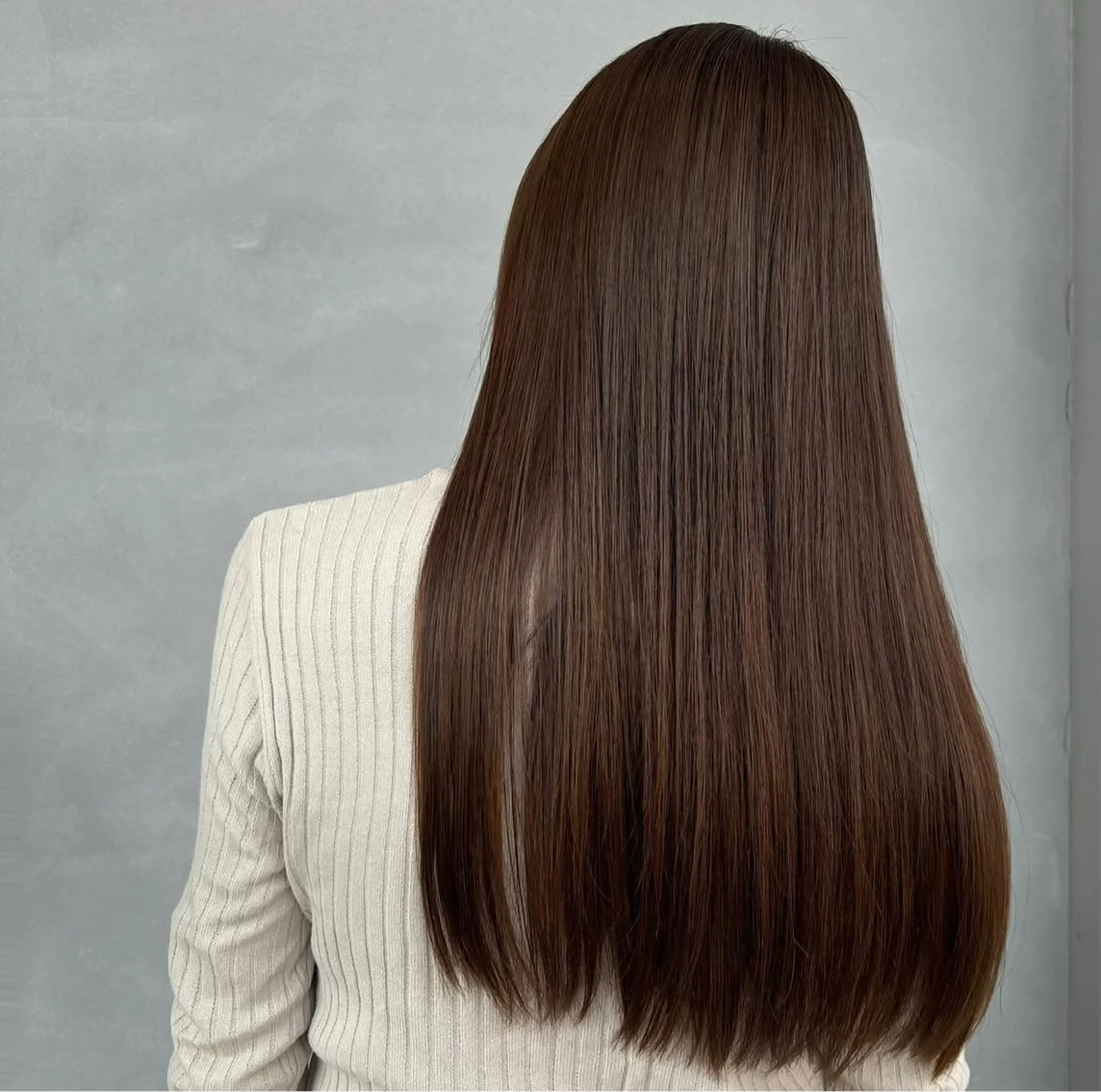 ロング カラー パーマ 髪質改善 ストレートパーマ 透明感／髪質改善 ／ NUJAR／りかのヘアスタイル