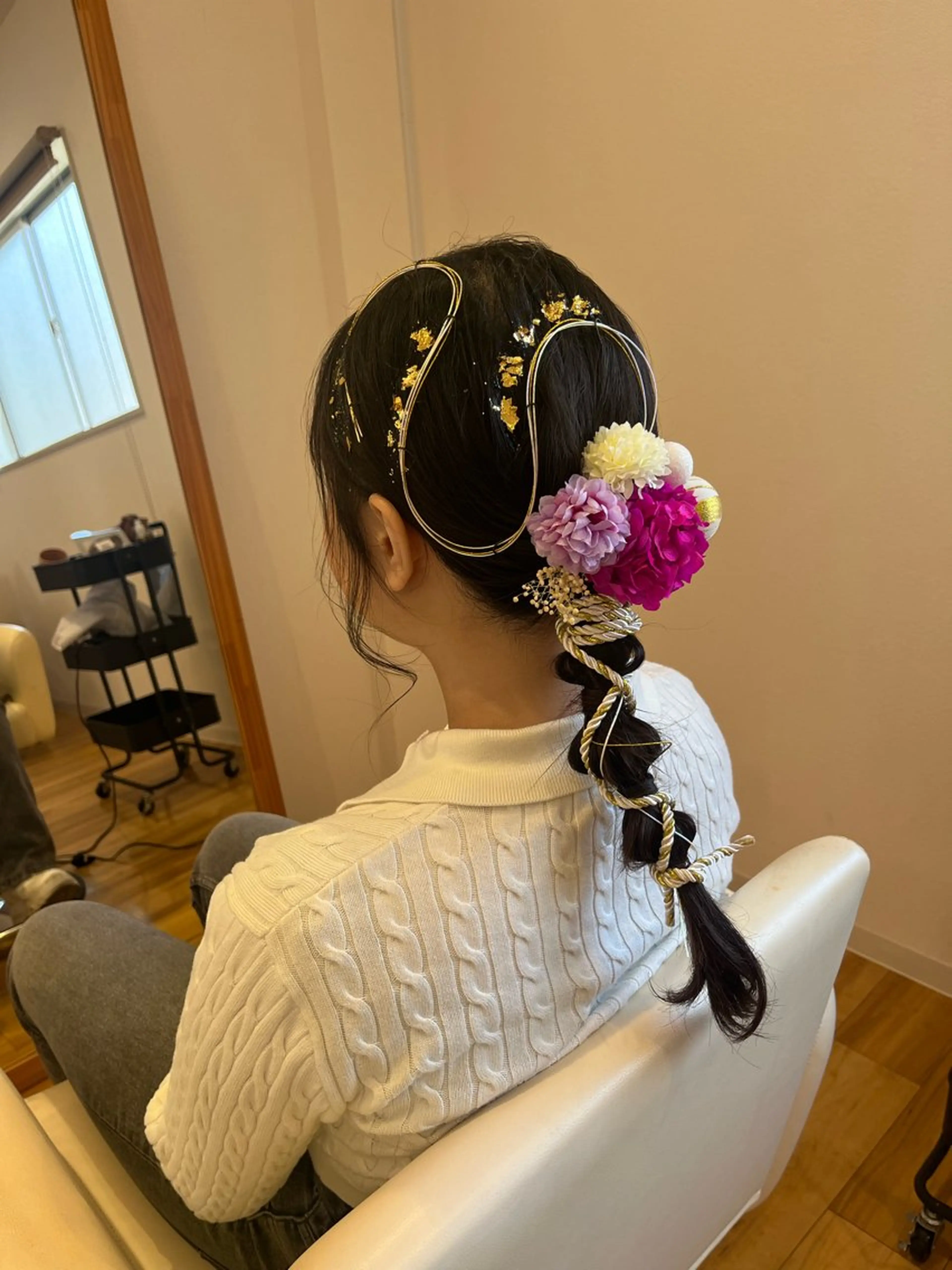 ロング ヘアアレンジ アッシュ ハイライト 髪質改善 🌼あんなtrend color🌼のヘアスタイル