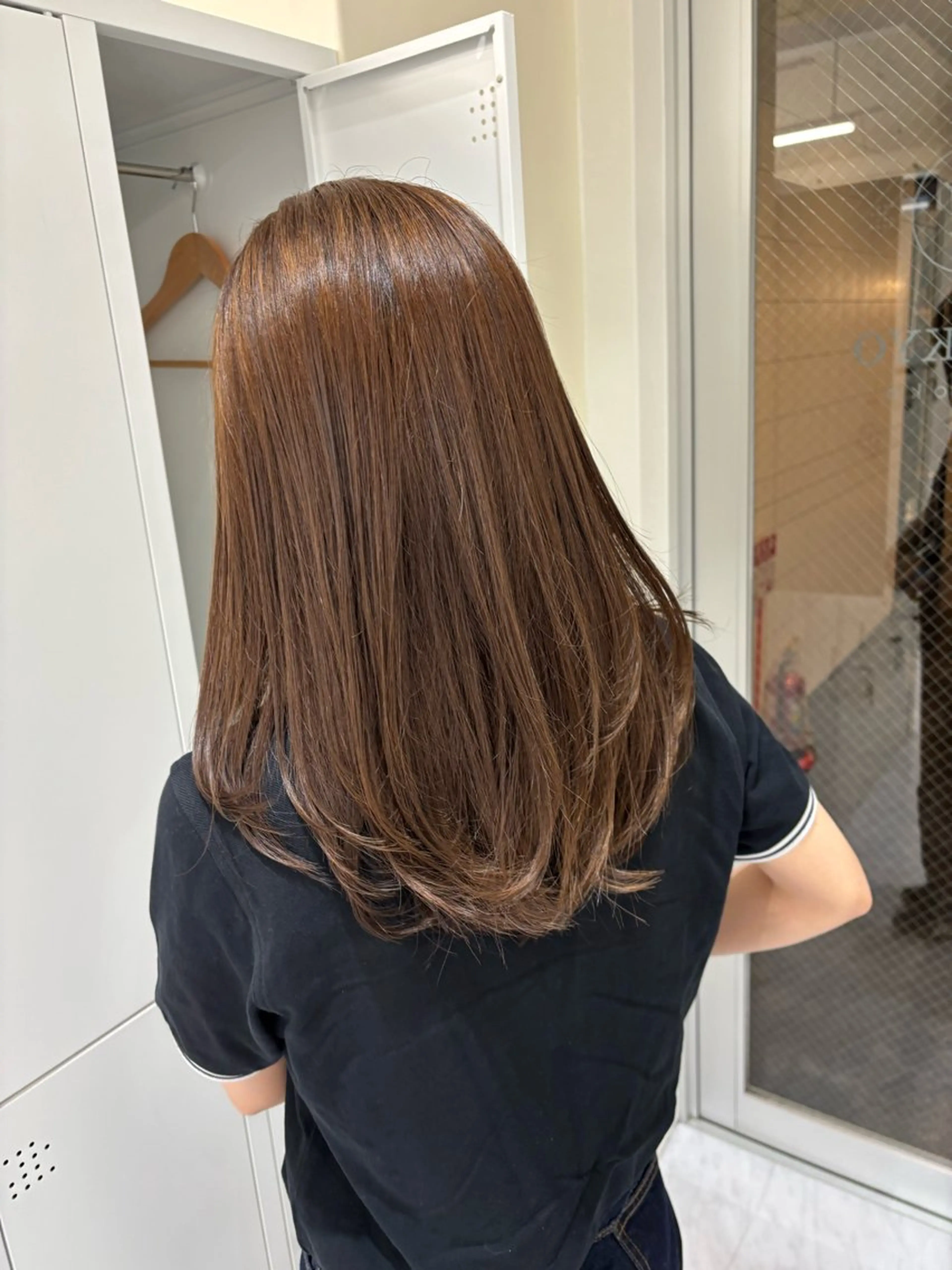 セミロング 顔まわりレイヤー 顔周りカット レイヤーカット Ayano🎀似 合わせ×透明感🎀のヘアスタイル