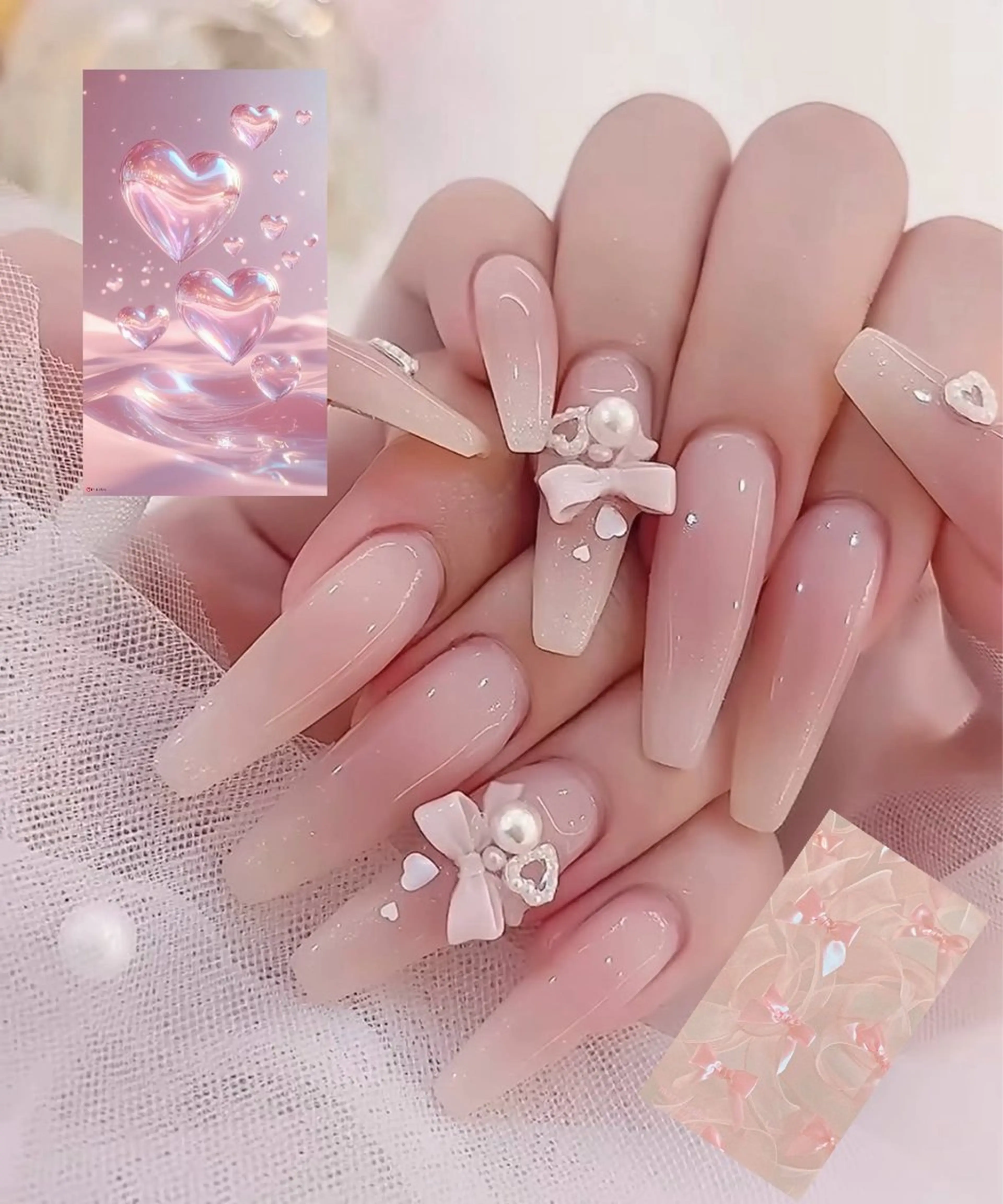 カラー グラデーションカラー ピンクカラー ハンドネイル AIN Nailのネイルデザイン