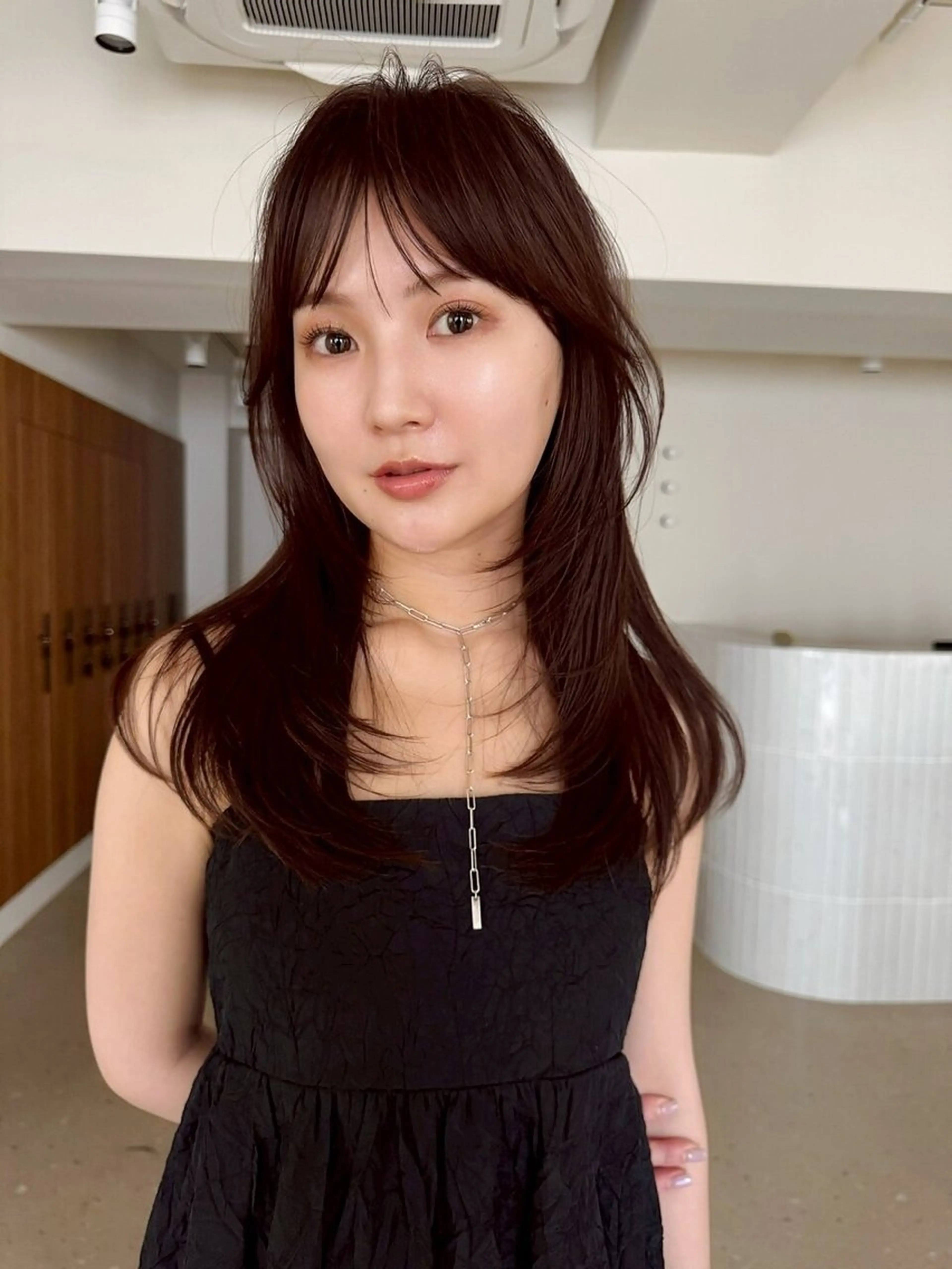 ミディアム カラー お悩み解決縮毛矯正 レイヤー達人柴崎大樹のヘアスタイル