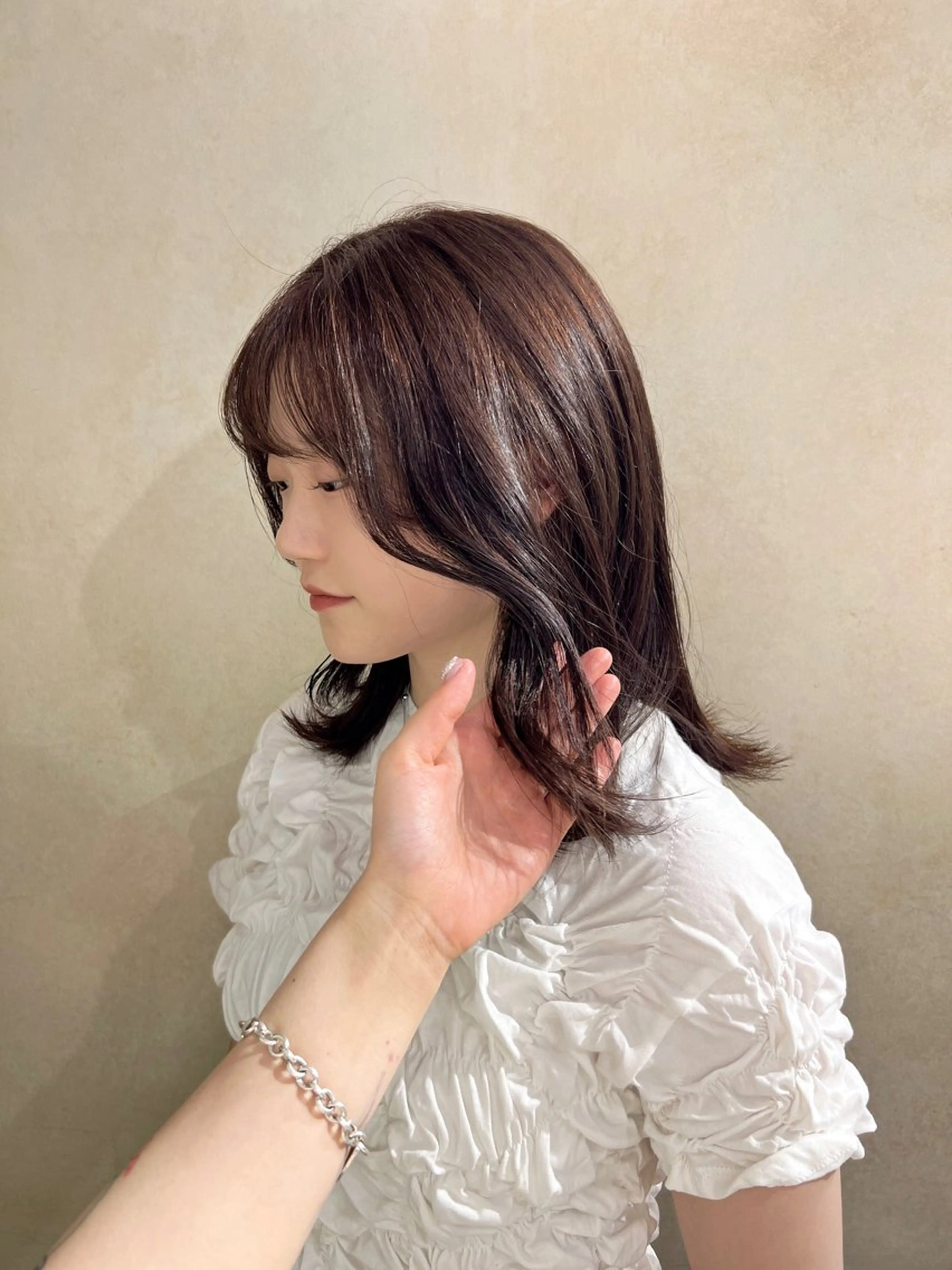 ミディアム カラー ハイトーン/ピンク カラー/めい🎀のヘアスタイル