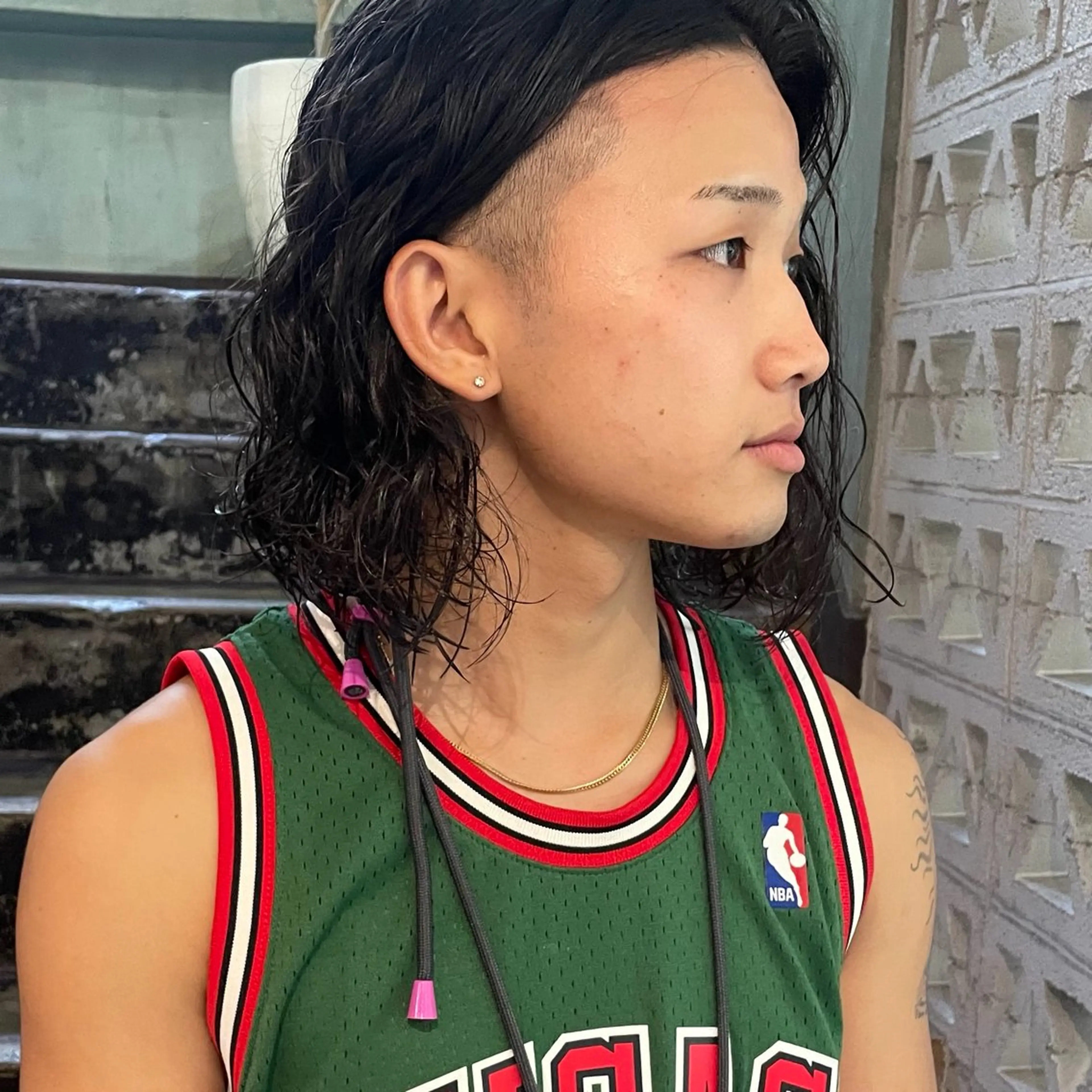 ショート パーマ カット パーマ 石坂 日果梨のヘアスタイル