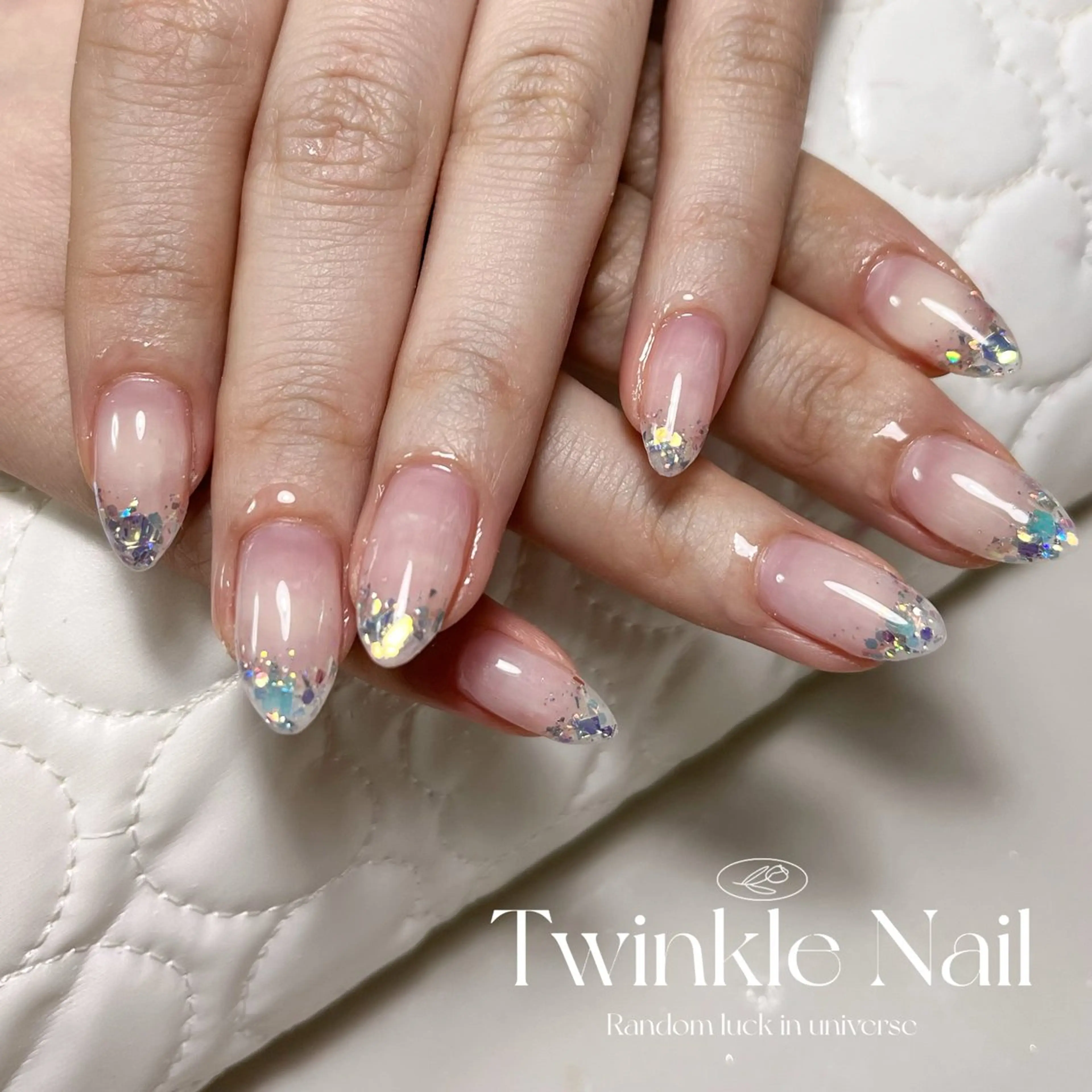 ネイル ラメ(グリッター) シンプルネイル Twinkle Nail Kuboのネイルデザイン