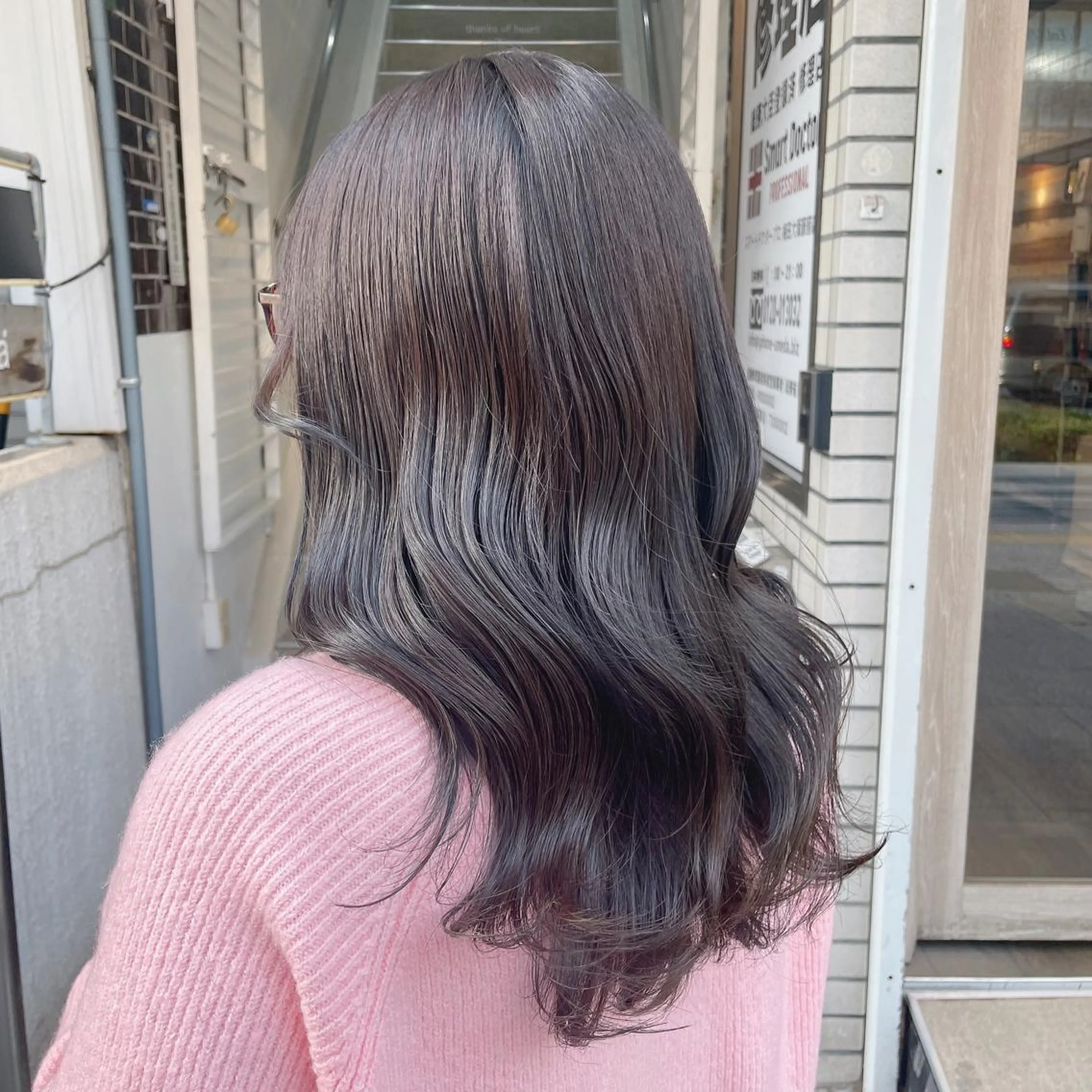 ロング カラー ヘアカラー 梅田美容室 山崎海波のヘアスタイル