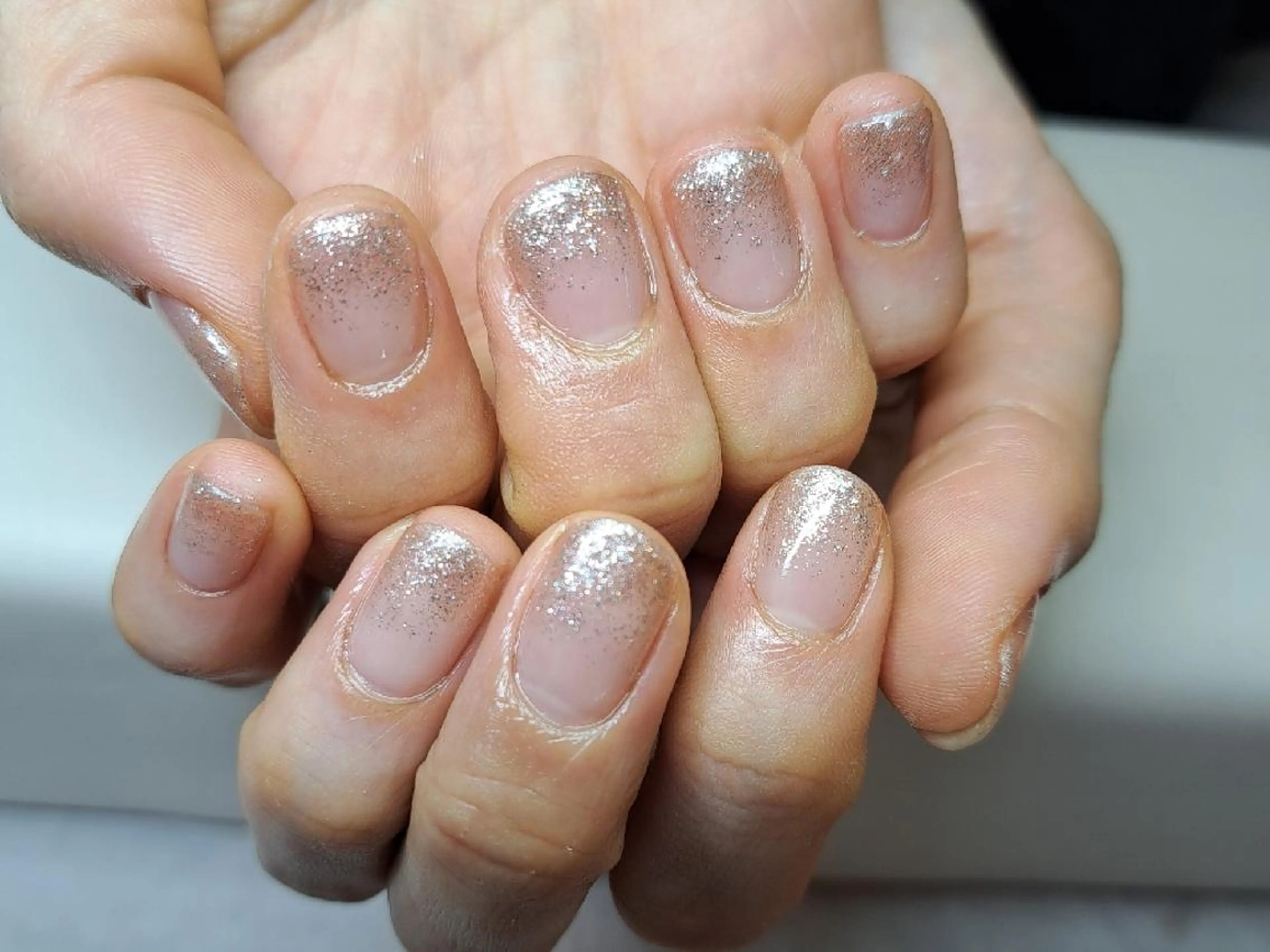 ネイル グラデーション キラキラネイル ラメ(グリッター) ラメグラデーション HAYASHI  Nのネイルデザイン