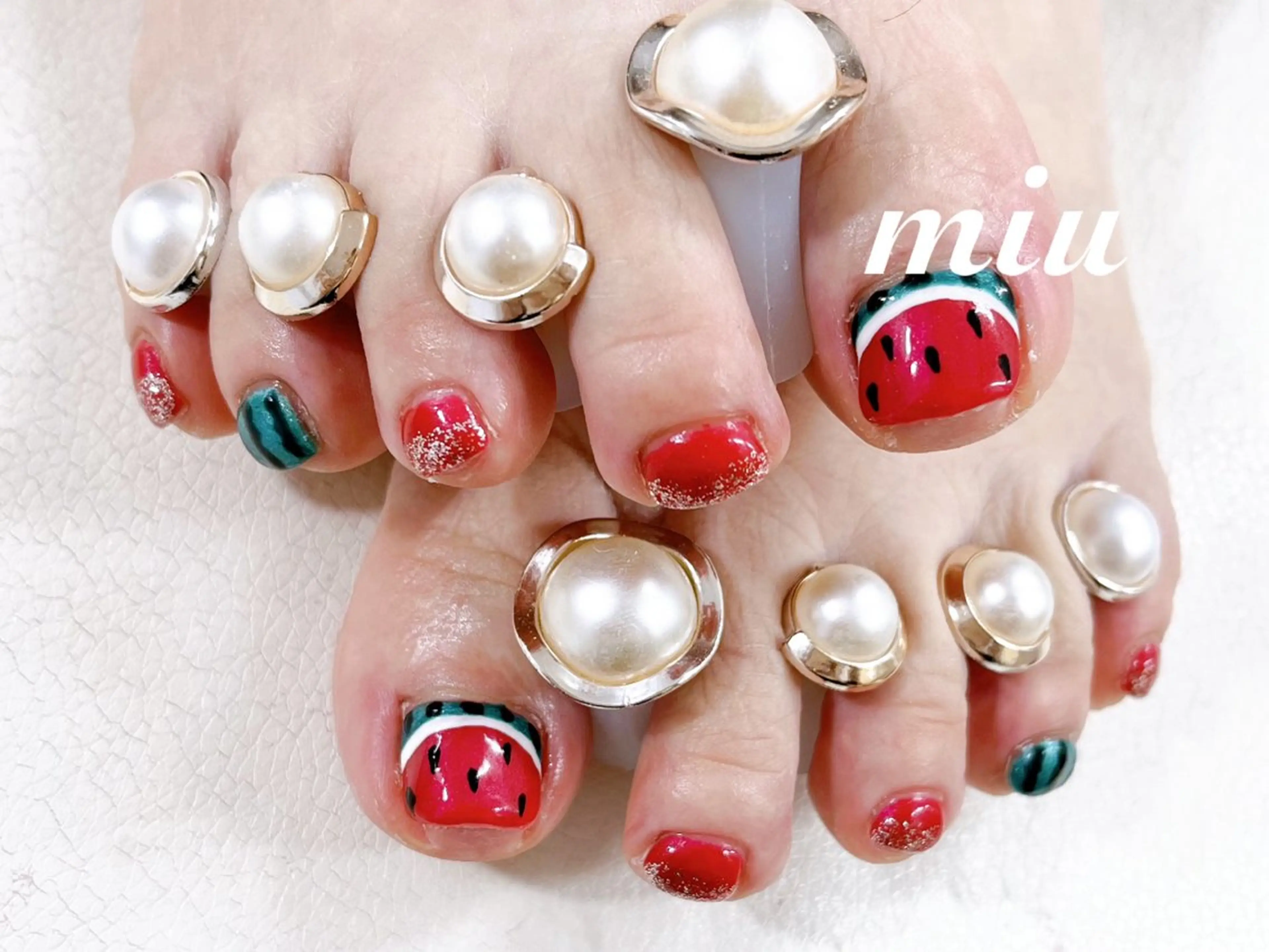 ネイル フットネイル miu nail 🐾mihoのネイルデザイン