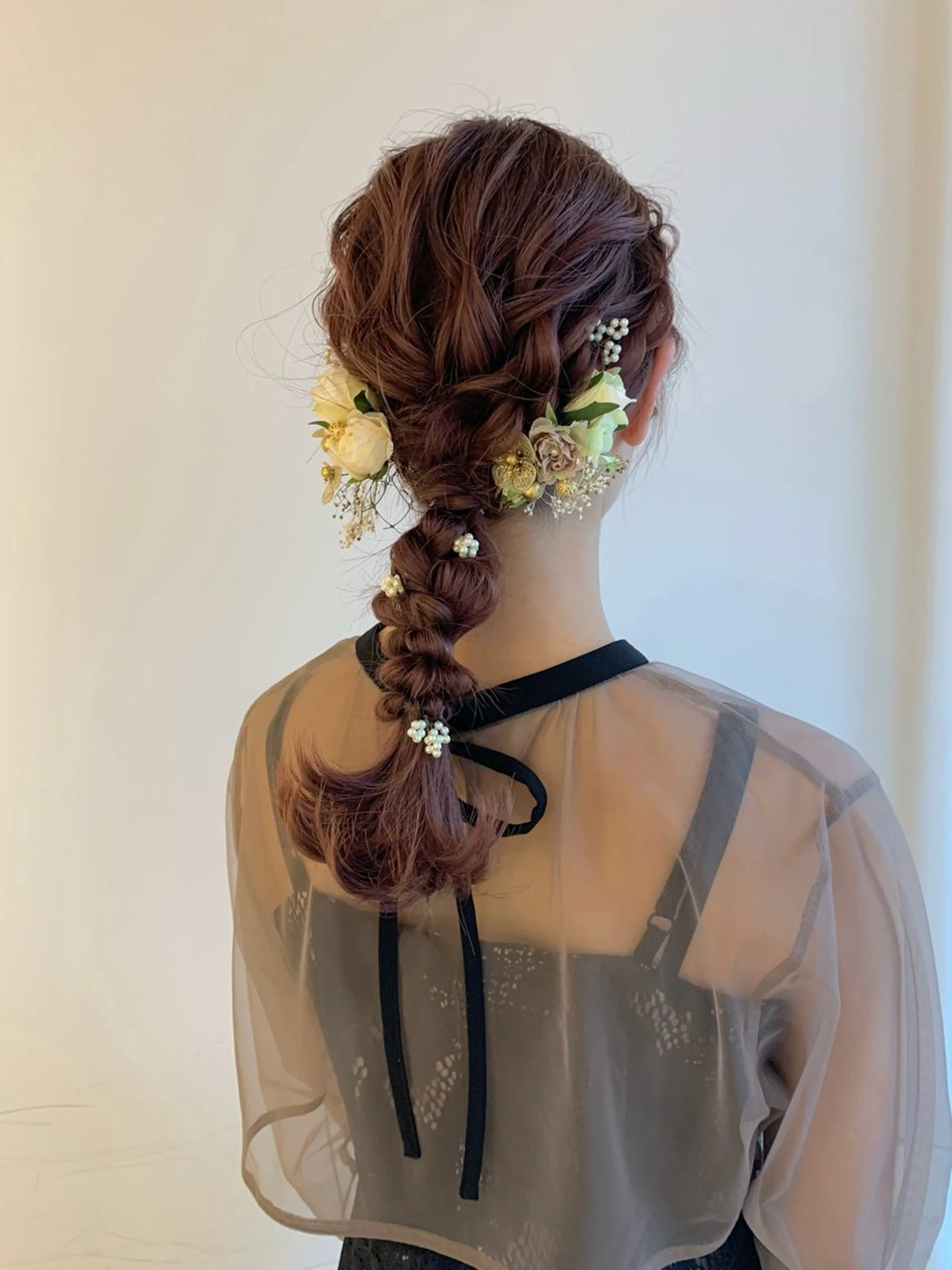 ヘアアレンジ moeka レイヤー /艶カラー/韓国のヘアスタイル