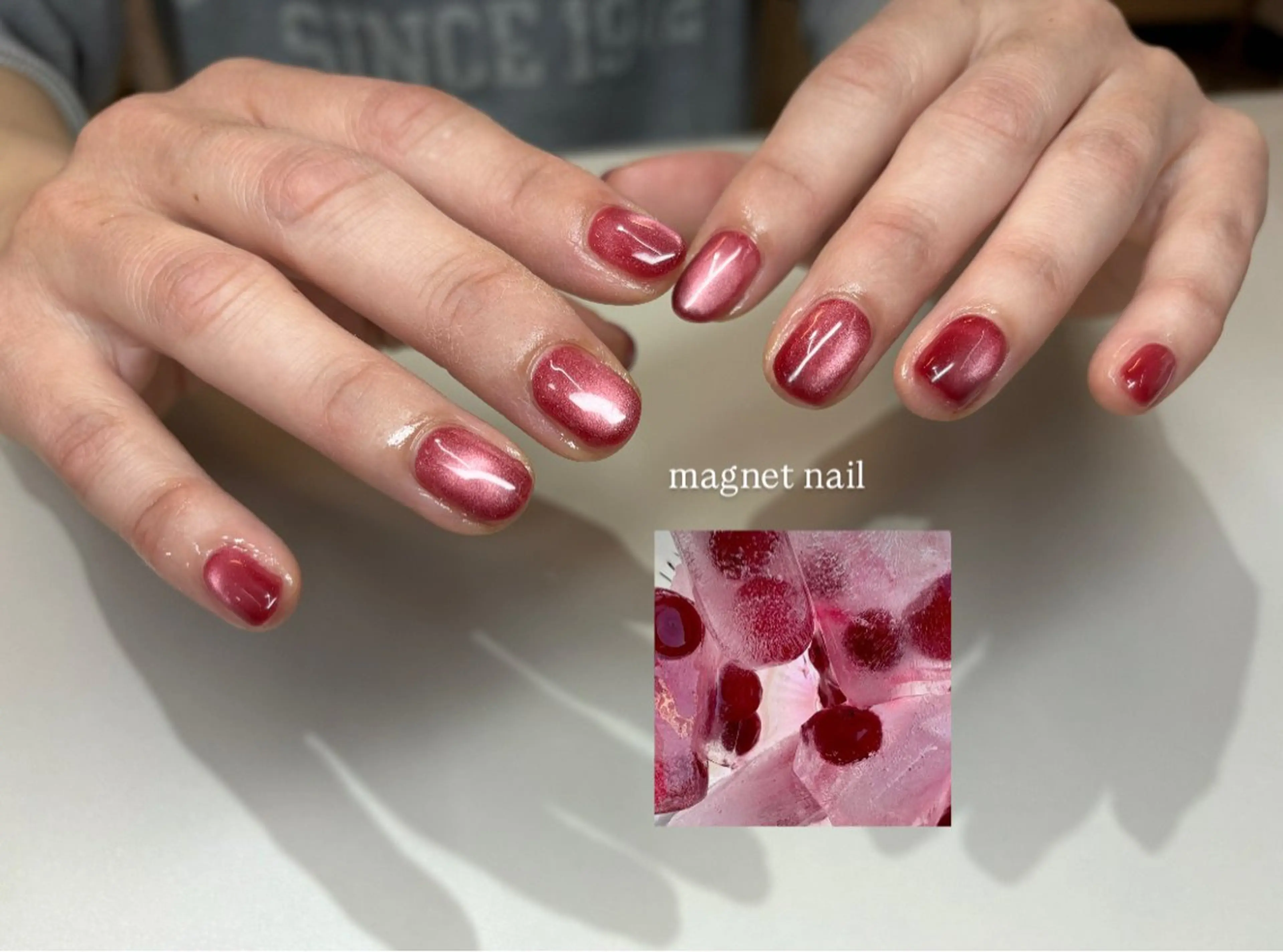 ネイル 長さ出し フットネイル ジェルネイル マグネットネイル 持ち込み chipie_ momiのネイルデザイン