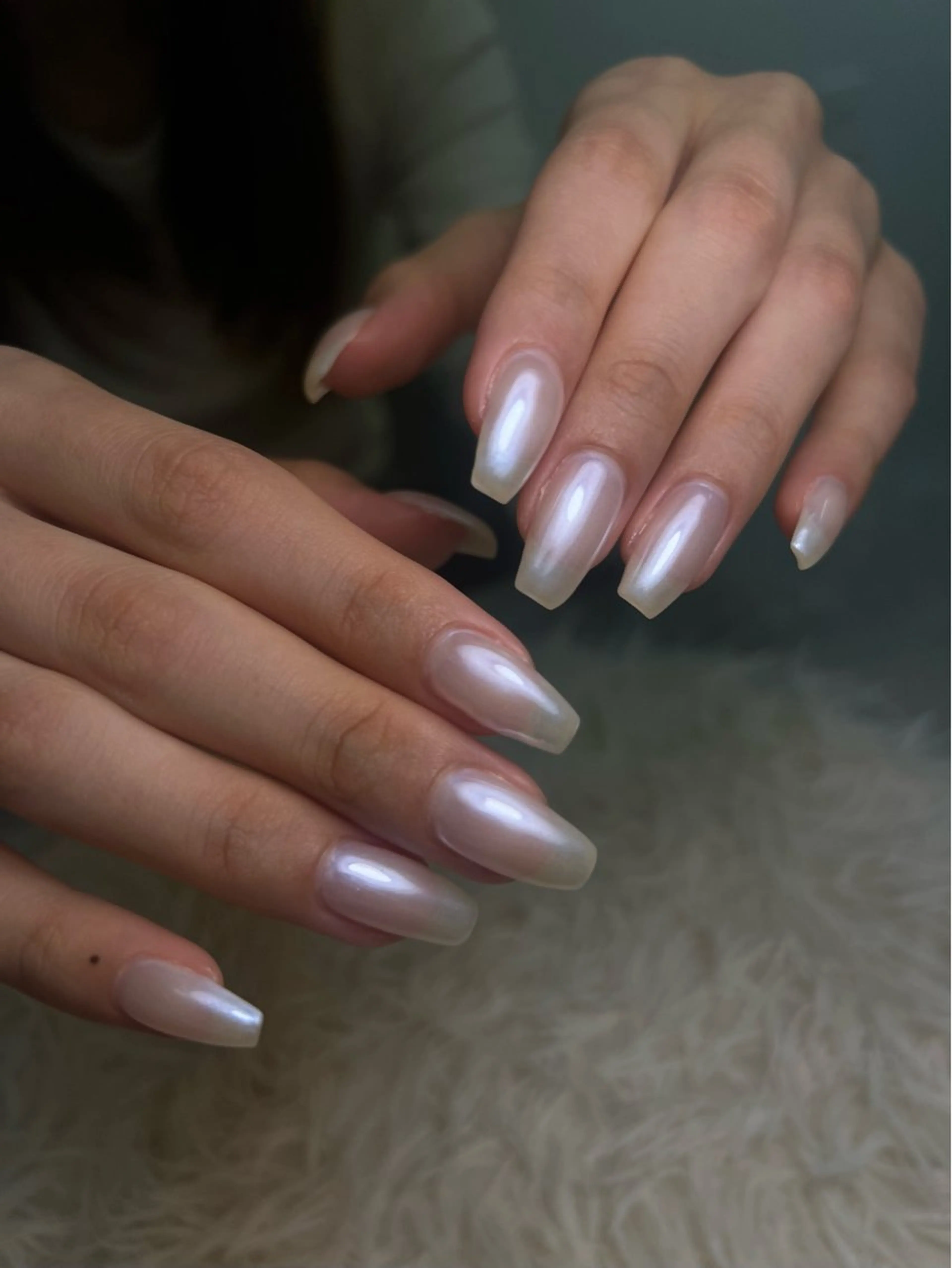 ネイル ホワイト ハンドネイル Nail salon VIEWLUのネイルデザイン