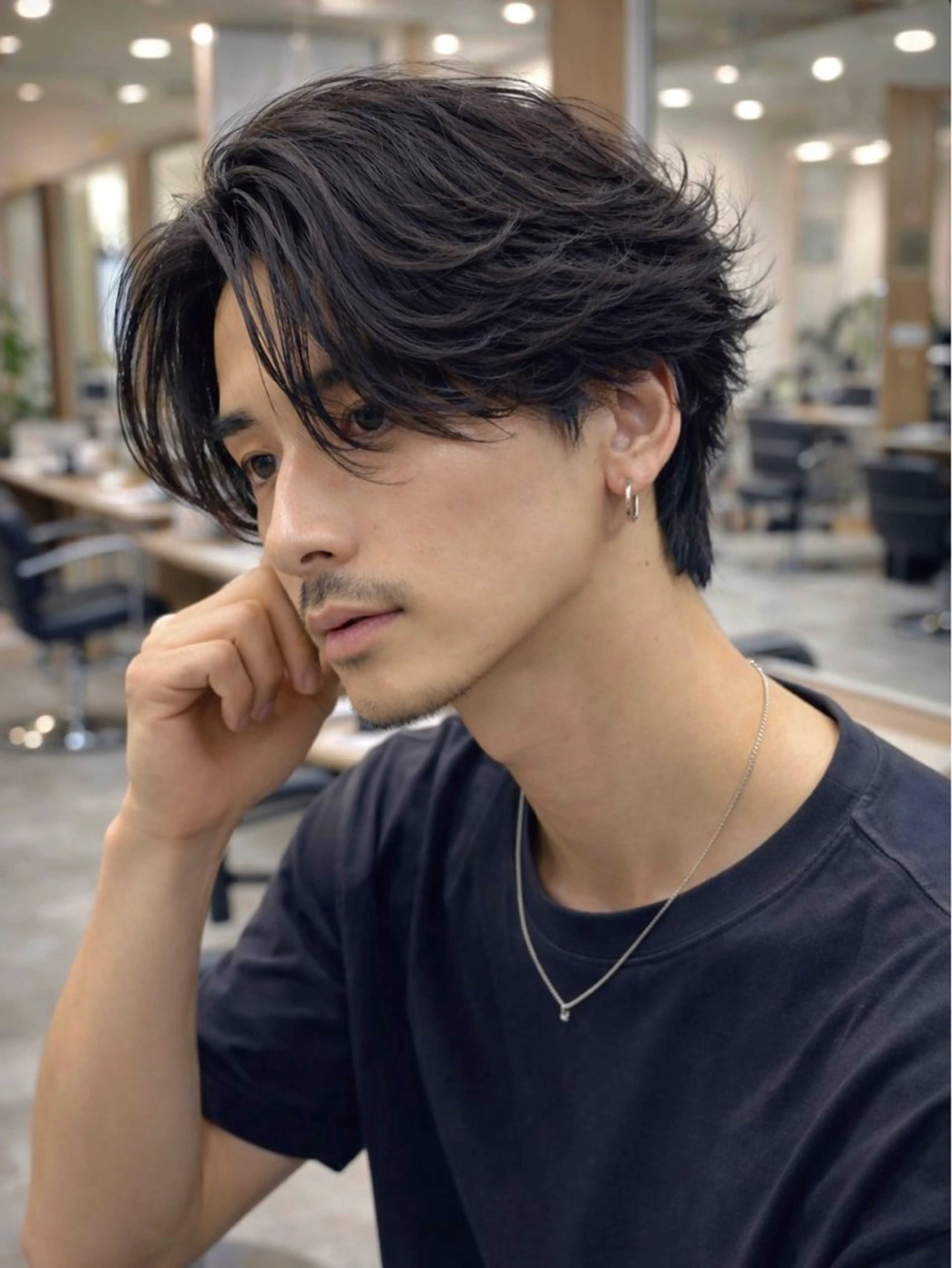 パーマ メンズ フェザーパーマ メンズパーマ Chlan岡本 フウトのヘアスタイル