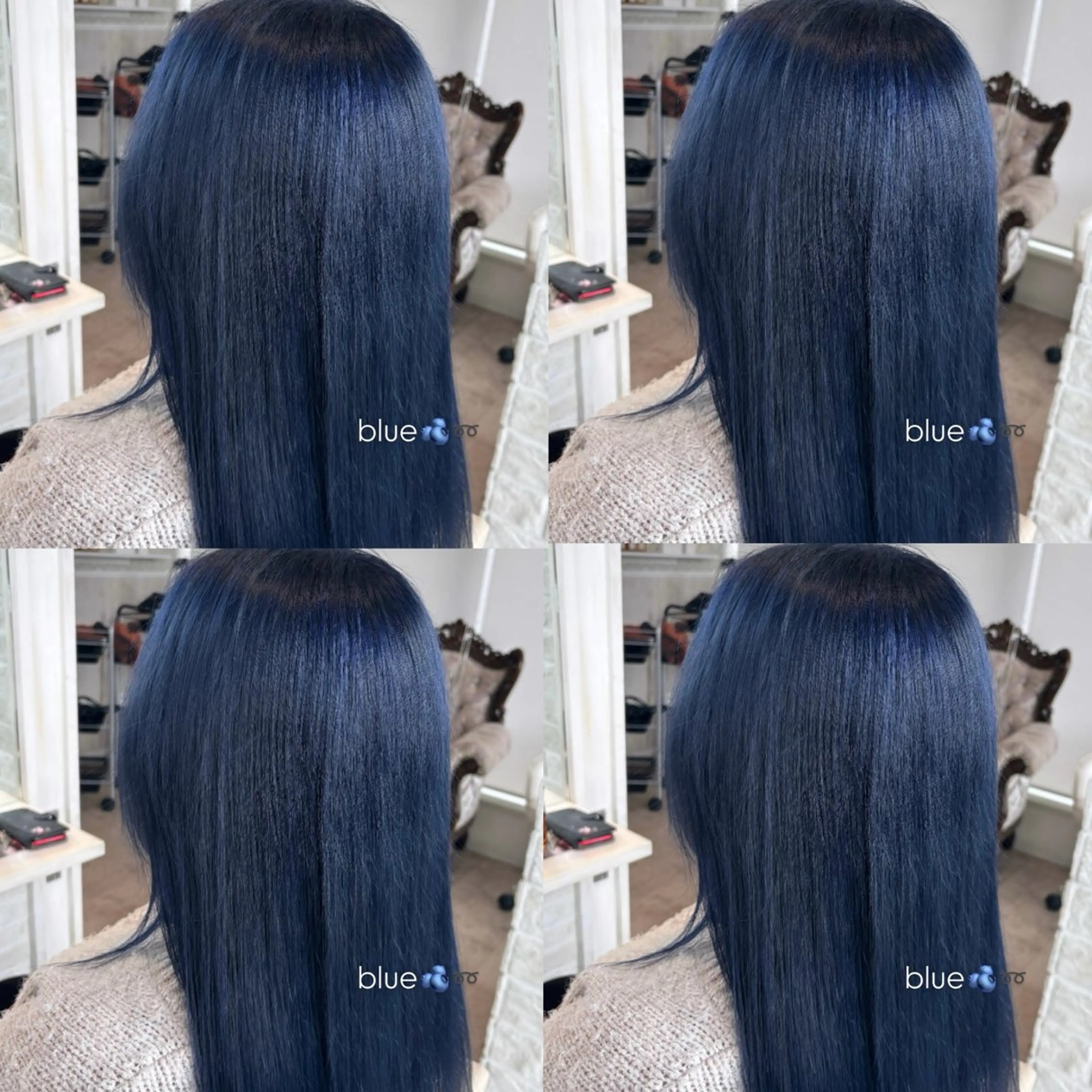 【韓国風/ブルー系💙】Wカラー+ミルボントリートメントの写真
