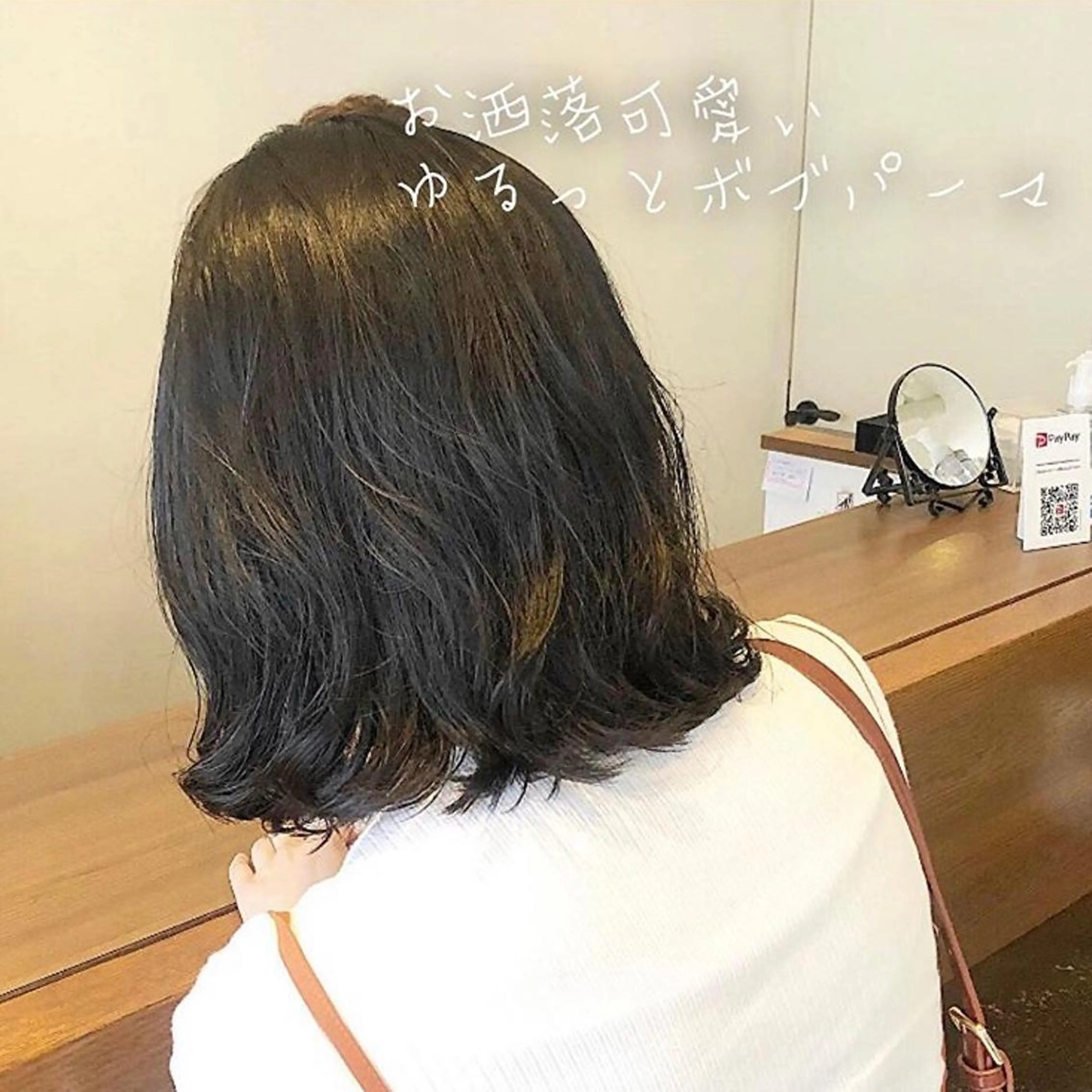 ミディアム カラー パーマ ミディアムパーマ 透明感カラー グレージュ ボブ 🌿理想を叶える🌿 似合わせ🌟RISAのヘアスタイル