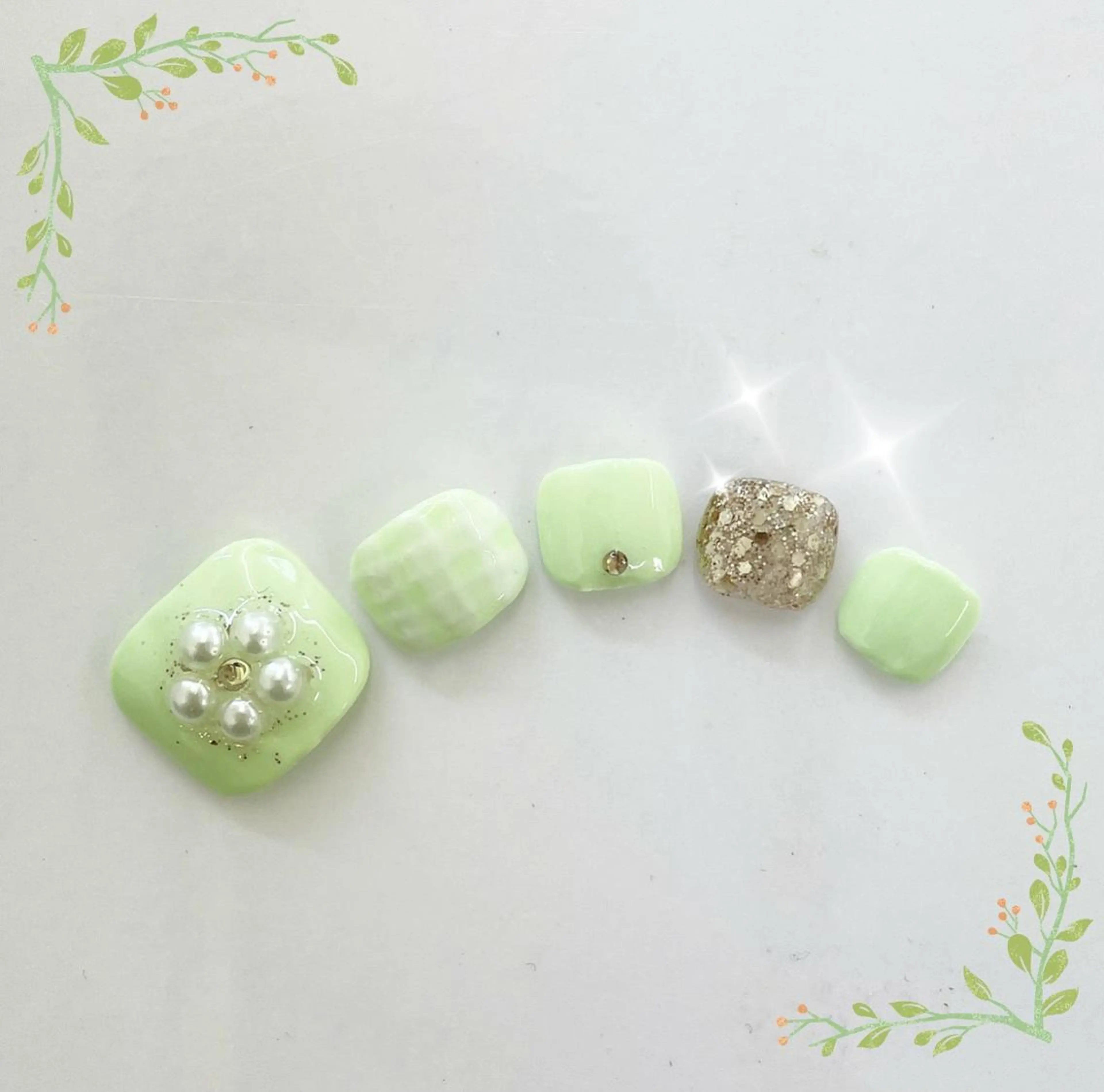 ネイル フットネイル Pine Cute パインキュートのネイルデザイン