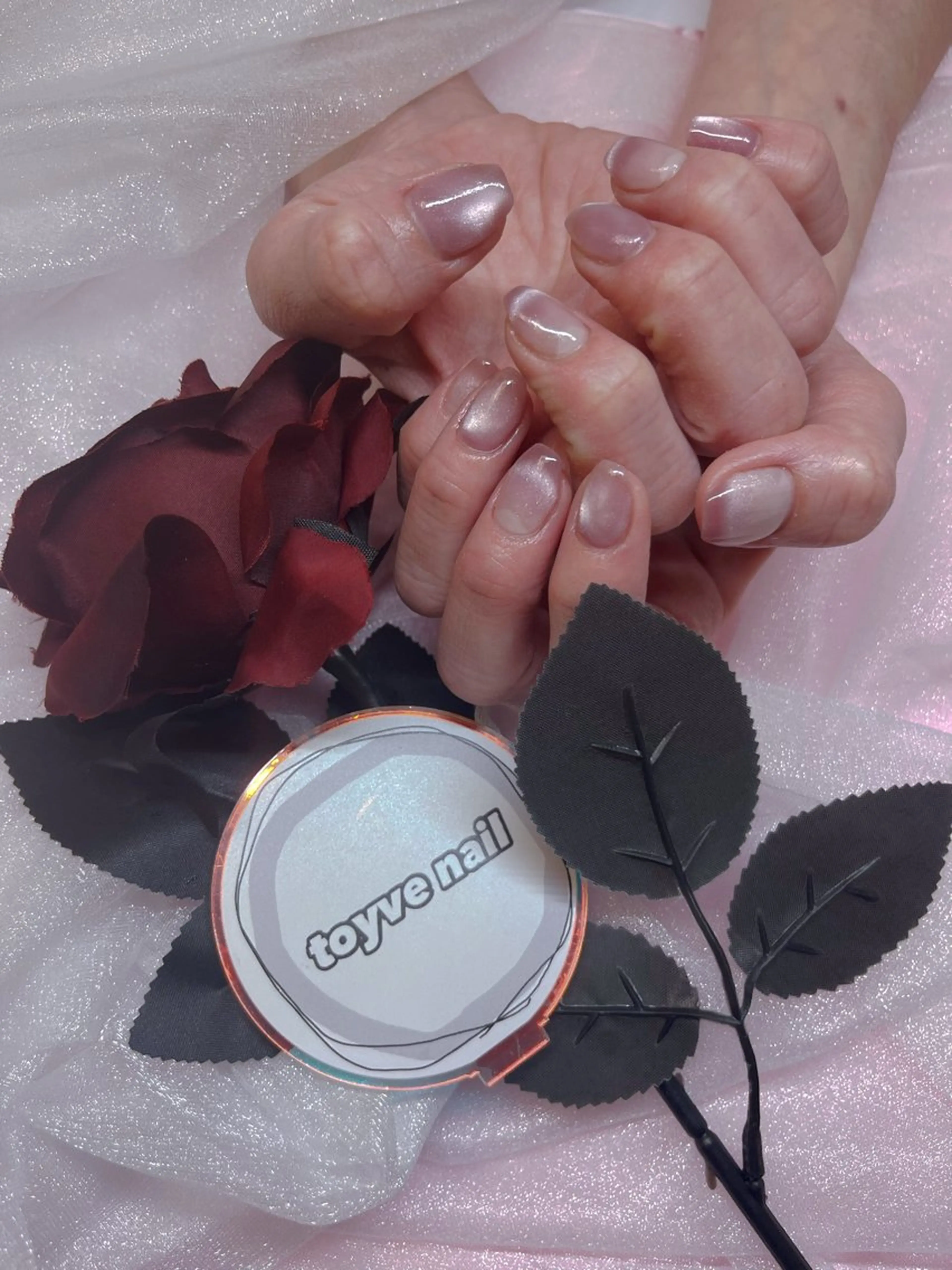 ネイル マグネットネイル ワンカラーネイル ハンドネイル kairi Toyvenailのネイルデザイン