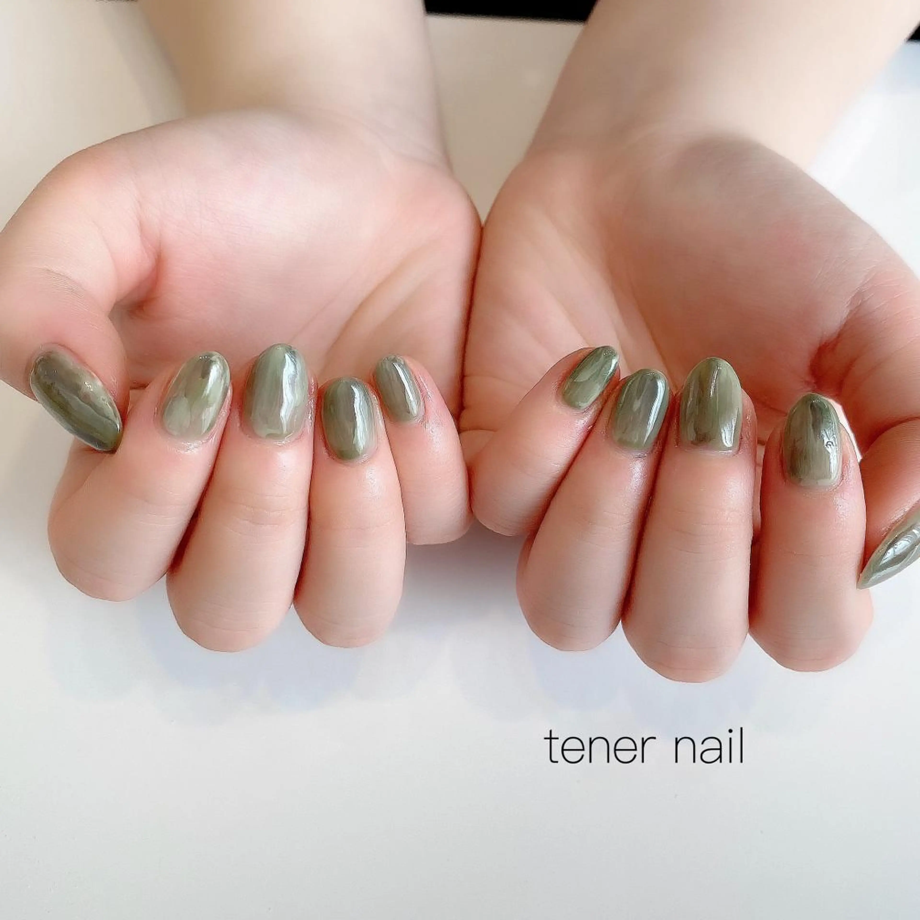 ネイル ニュアンスネイル ピスタチオネイル テネルネイル tener nailのネイルデザイン